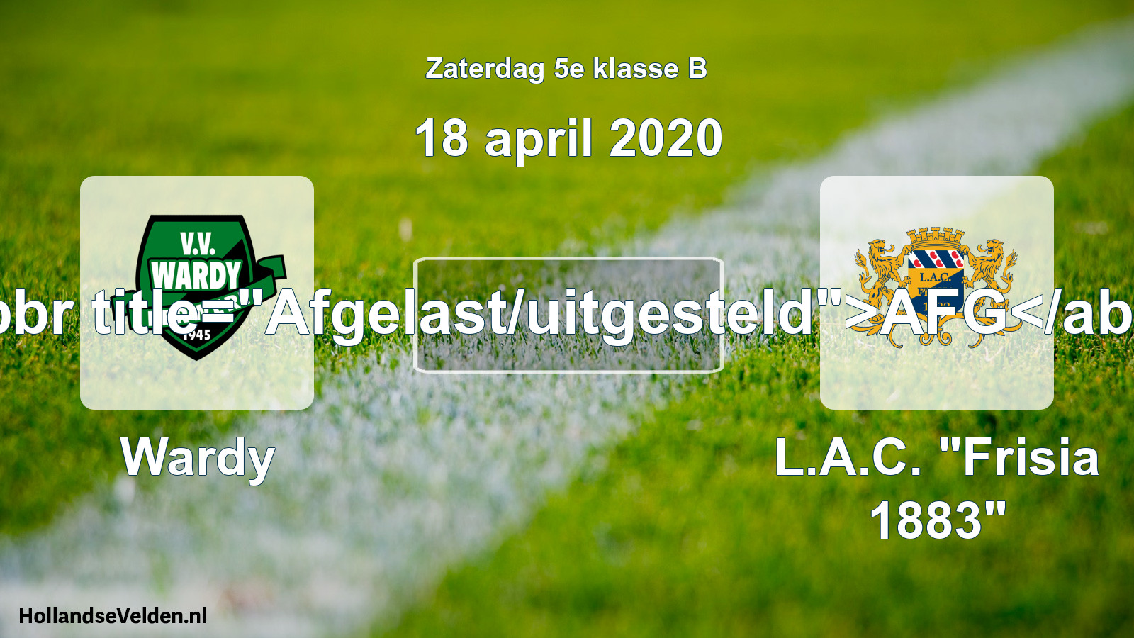 Scheduled Match: Wardy - L.A.C. 