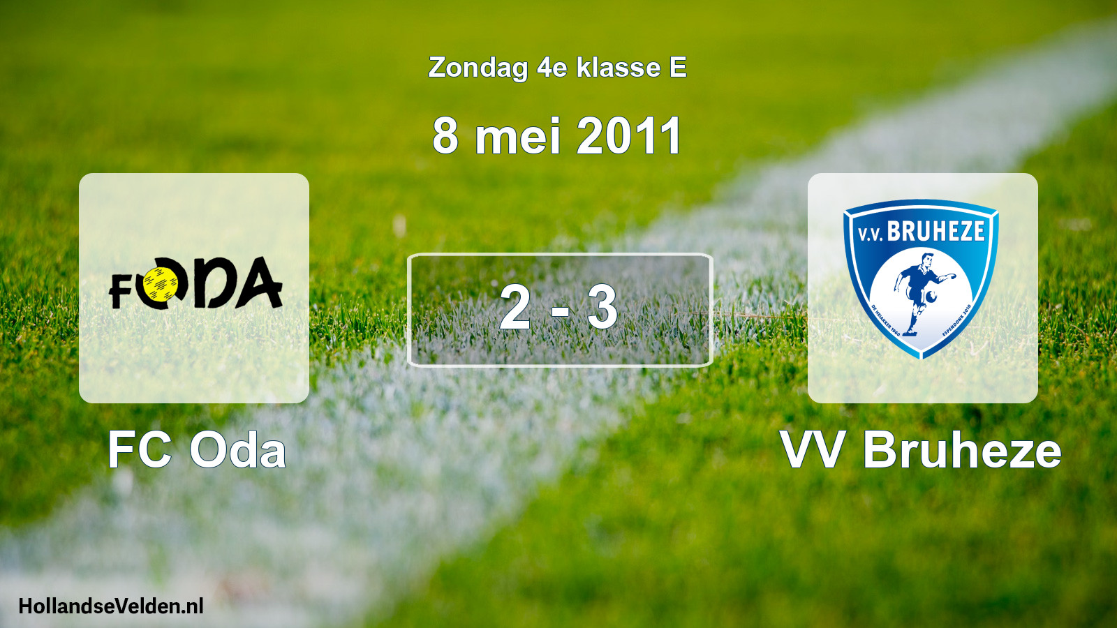 Total number of matches played: FC Oda - VV Bruheze 2 - 3 (8 May 2011)