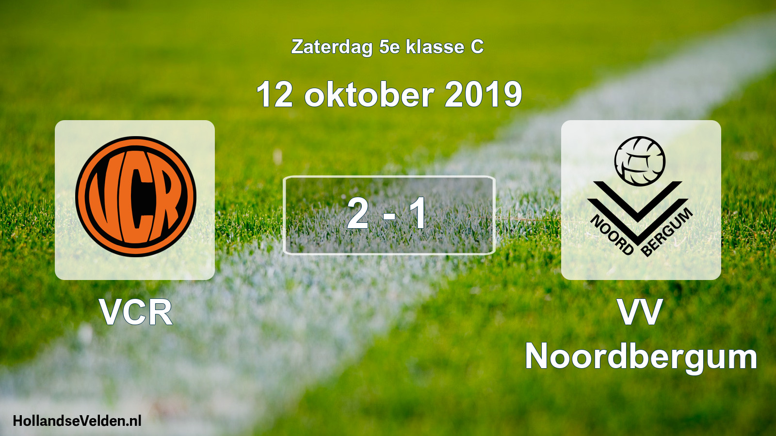 Total number of matches played: VCR - VV Noordbergum 2 - 1 (12 October 2019)