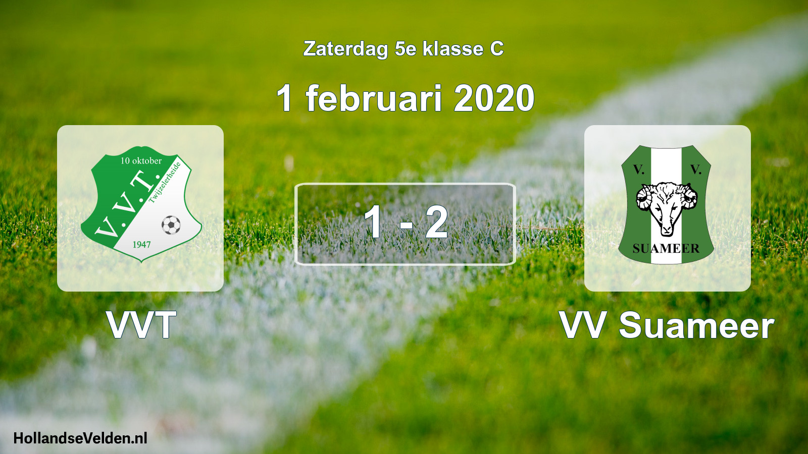 Total number of matches played: VVT - VV Suameer 1 - 2 (1 February 2020)