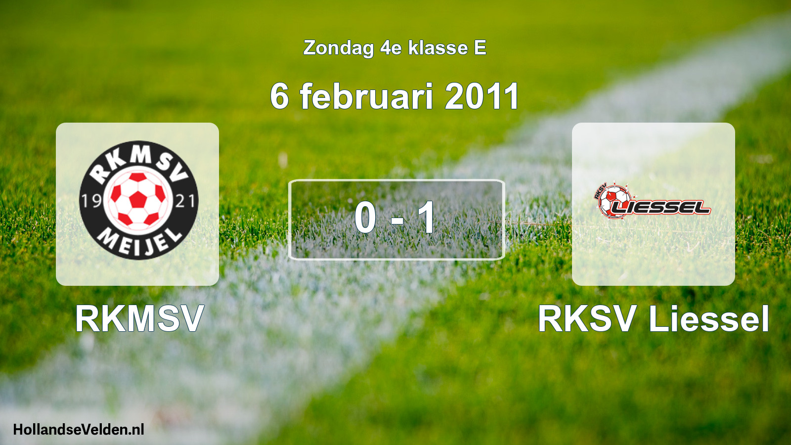 Total number of matches played: RKMSV - RKSV Liessel 0 - 1 (6 February 2011)