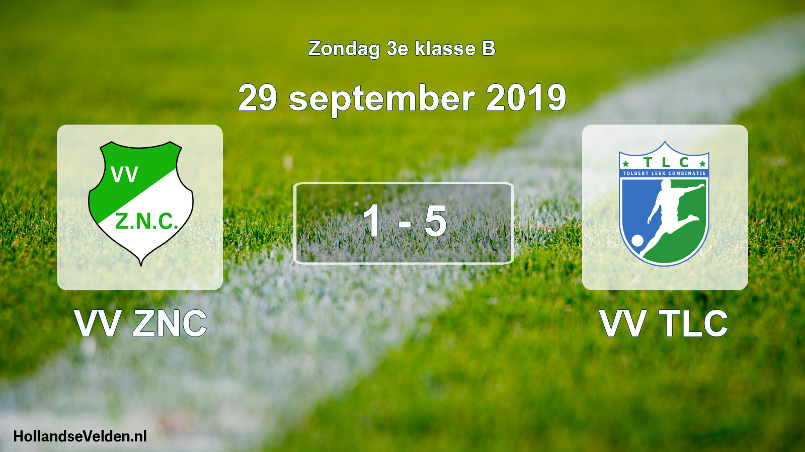 Total number of matches played: VV ZNC - VV TLC 1 - 5 (29 September 2019)