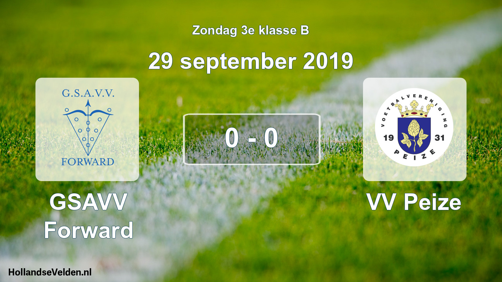 Total number of matches played: GSAVV Forward - VV Peize 0 - 0 (29 September 2019)