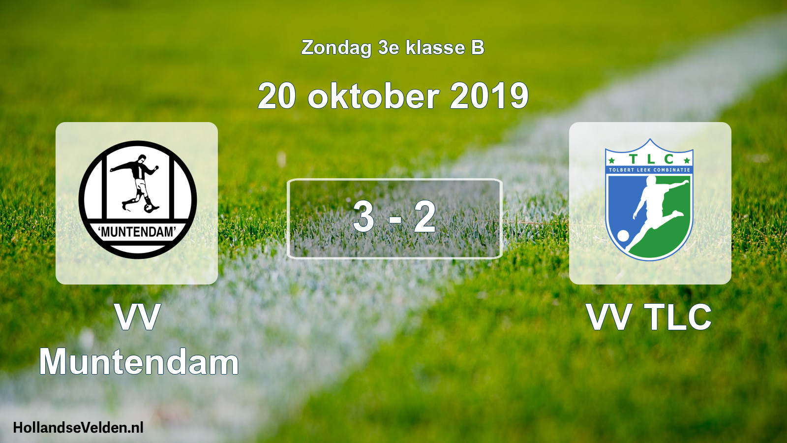 Total number of matches played: VV Muntendam - VV TLC 3 - 2 (20 October 2019)