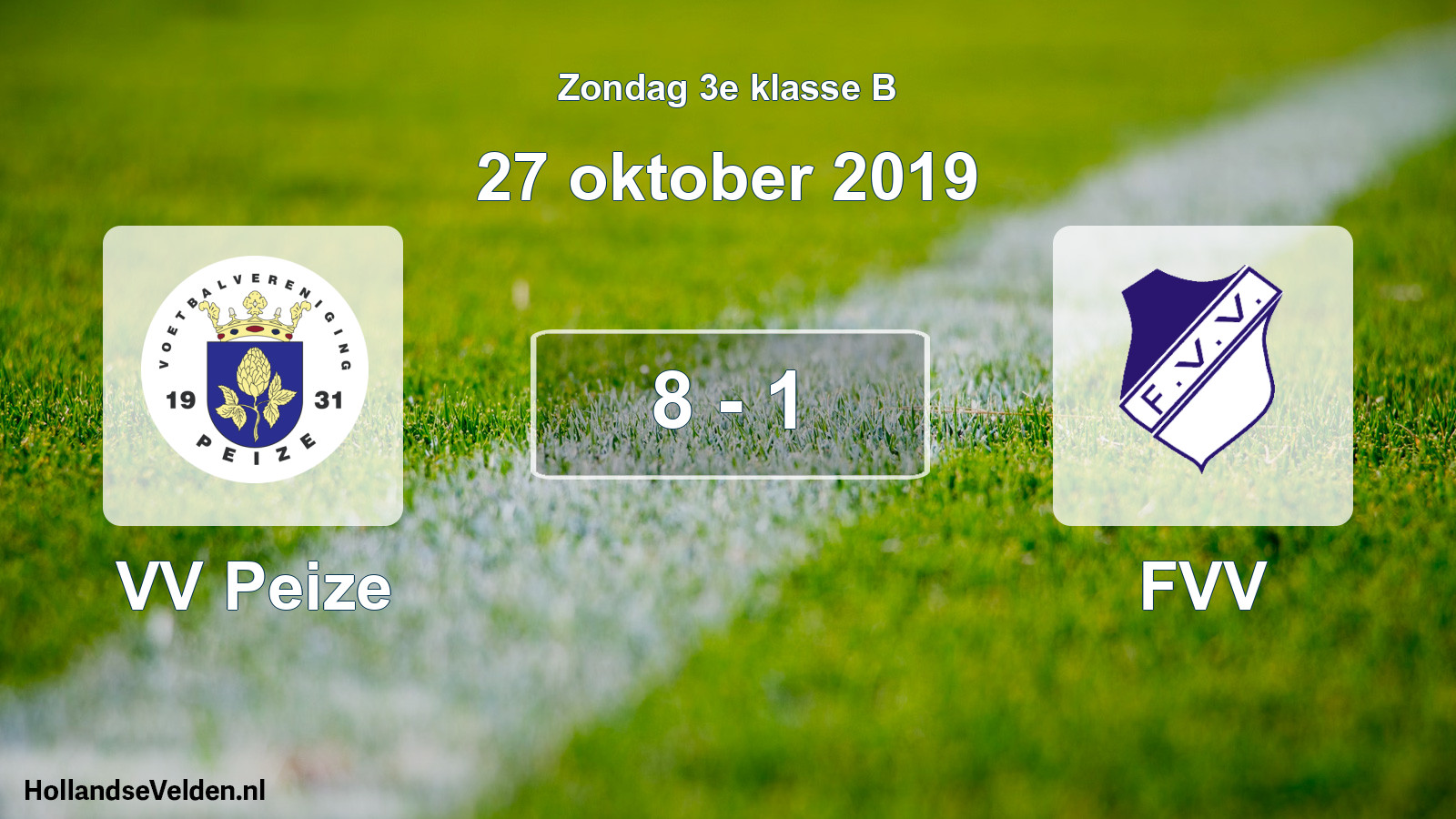 Total number of matches played: VV Peize - FVV 8 - 1 (27 October 2019)