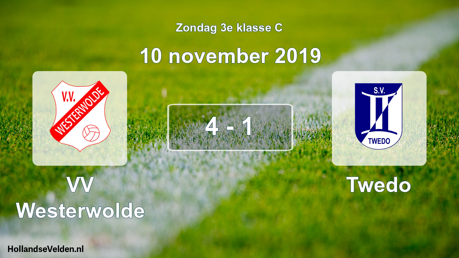 Total number of matches played: VV Westerwolde - Twedo 4 - 1 (10 November 2019)