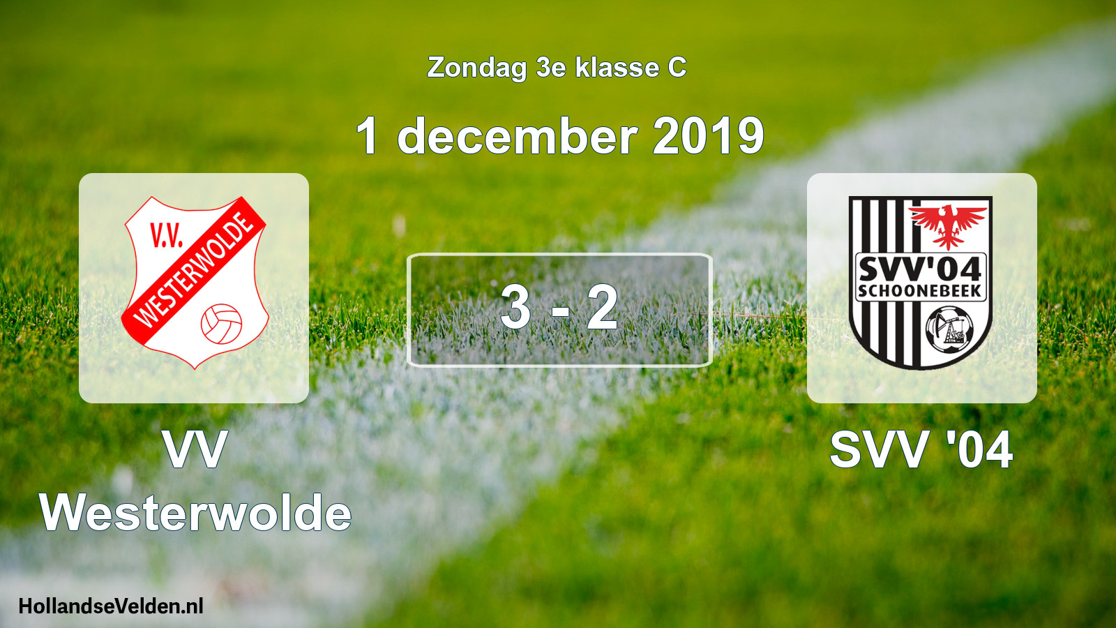 Total number of matches played: VV Westerwolde - SVV '04 3 - 2 (1 December 2019)