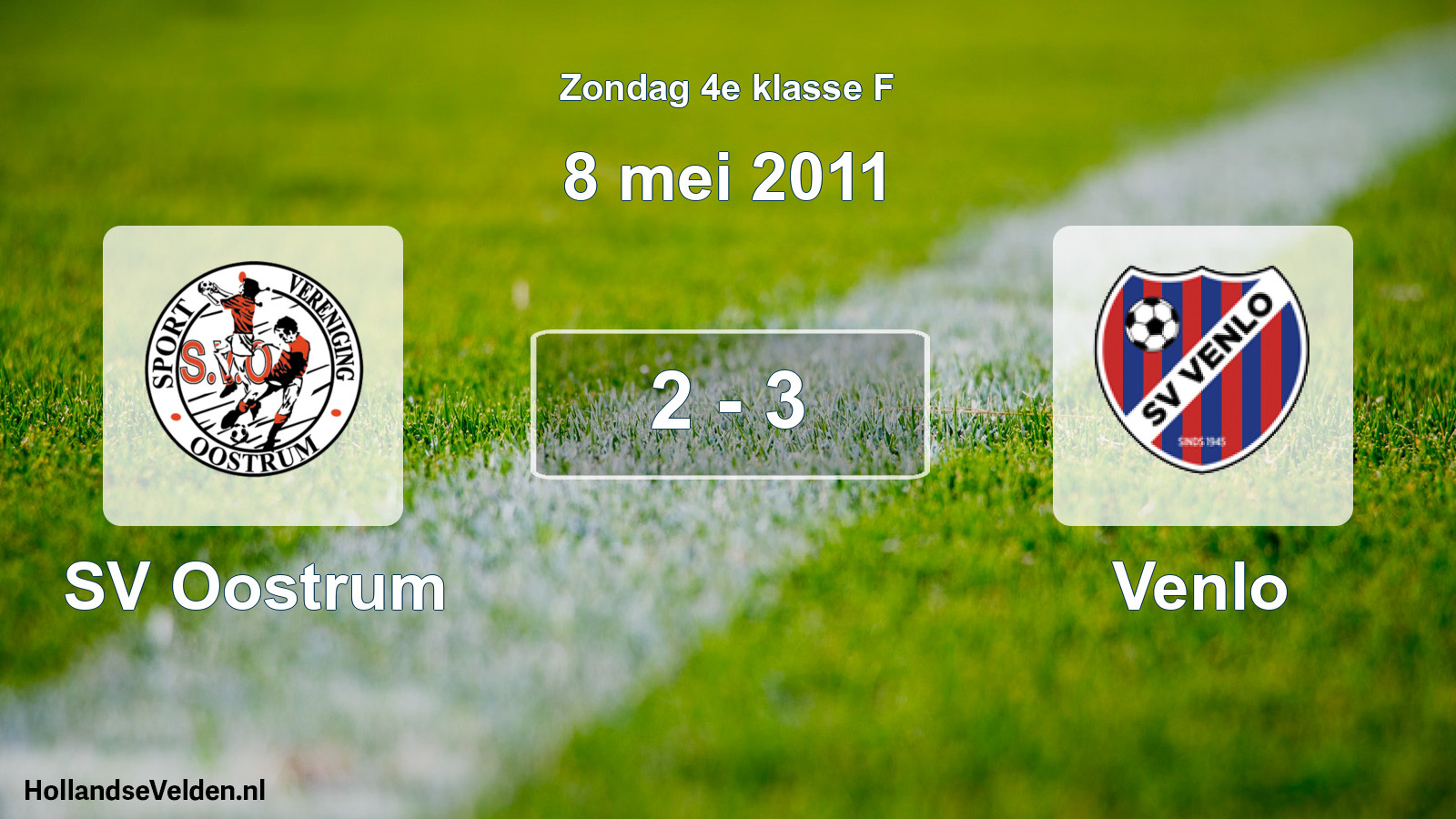 Total number of matches played: SV Oostrum - Venlo 2 - 3 (8 May 2011)