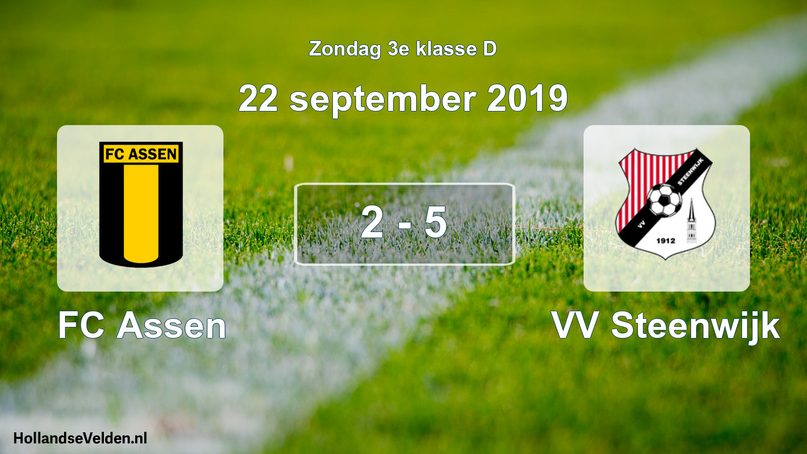 Total number of matches played: FC Assen - VV Steenwijk 2 - 5 (22 September 2019)