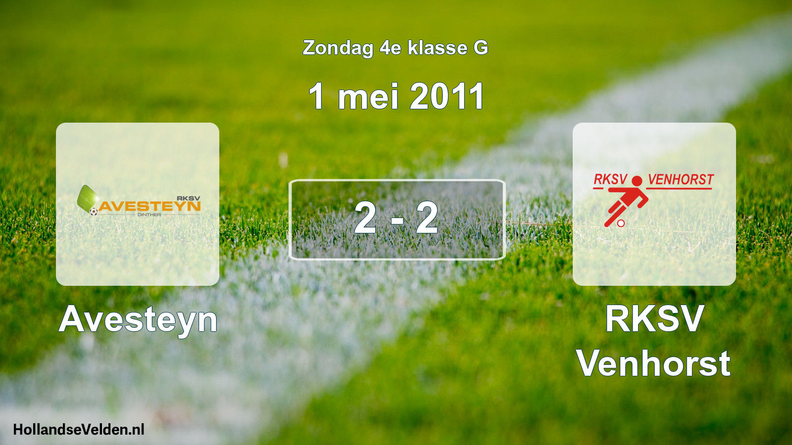Total number of matches played: Avesteyn - RKSV Venhorst 2 - 2 (1 May 2011)