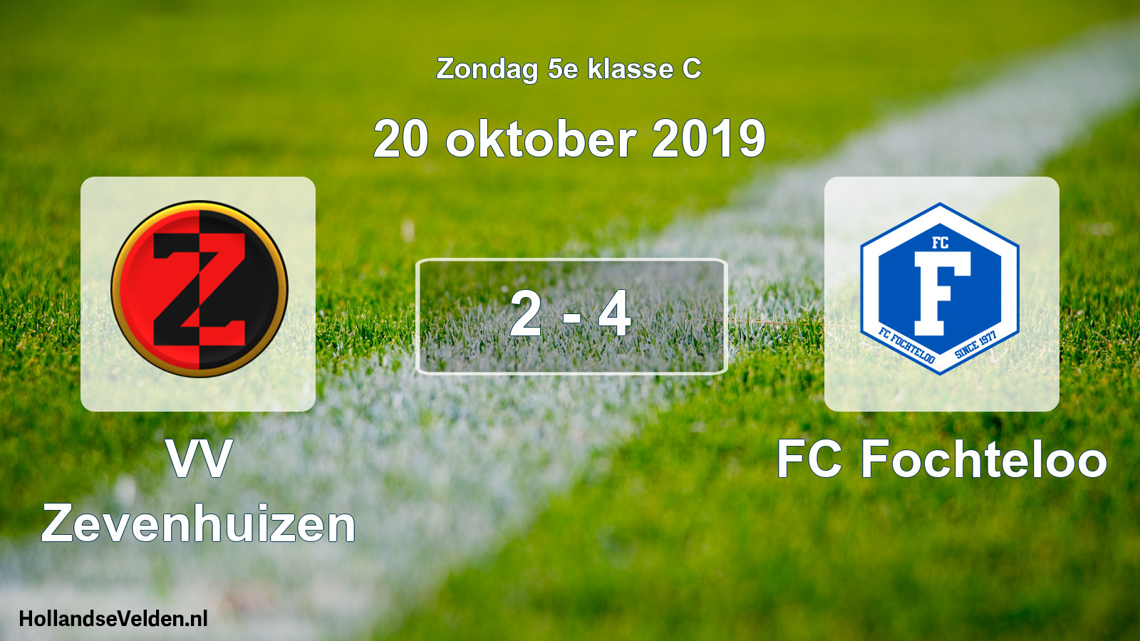 Total number of matches played: VV Zevenhuizen - FC Fochteloo 2 - 4 (20 October 2019)