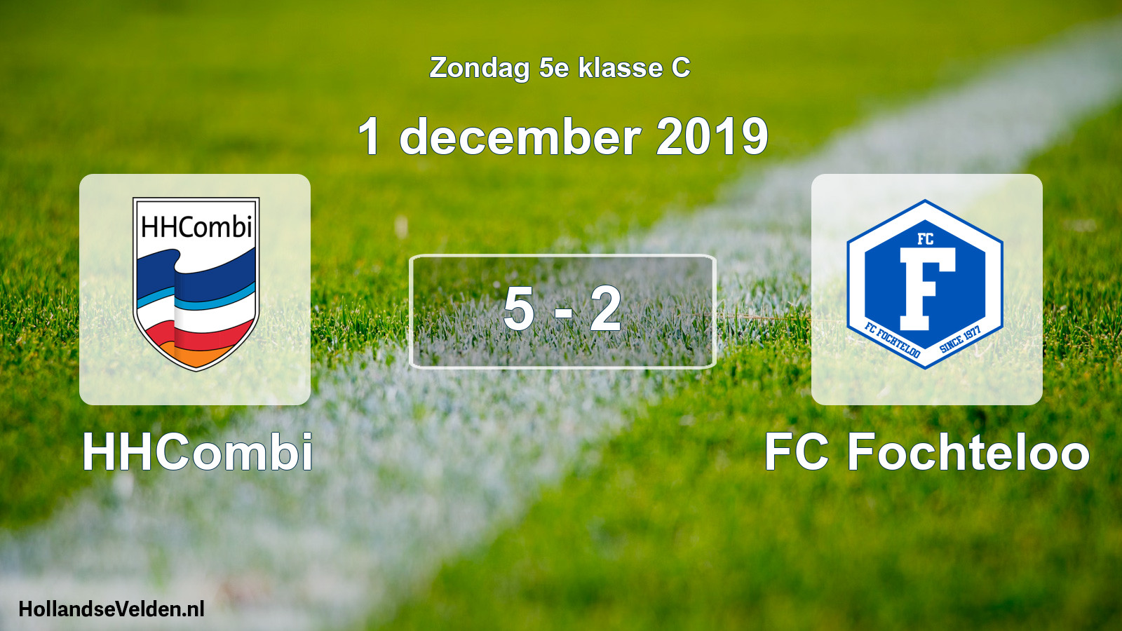 Total number of matches played: HHCombi - FC Fochteloo 5 - 2 (1 December 2019)