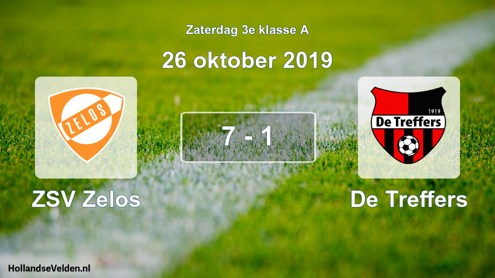 Total number of matches played: ZSV Zelos - De Treffers 7 - 1 (26 October 2019)