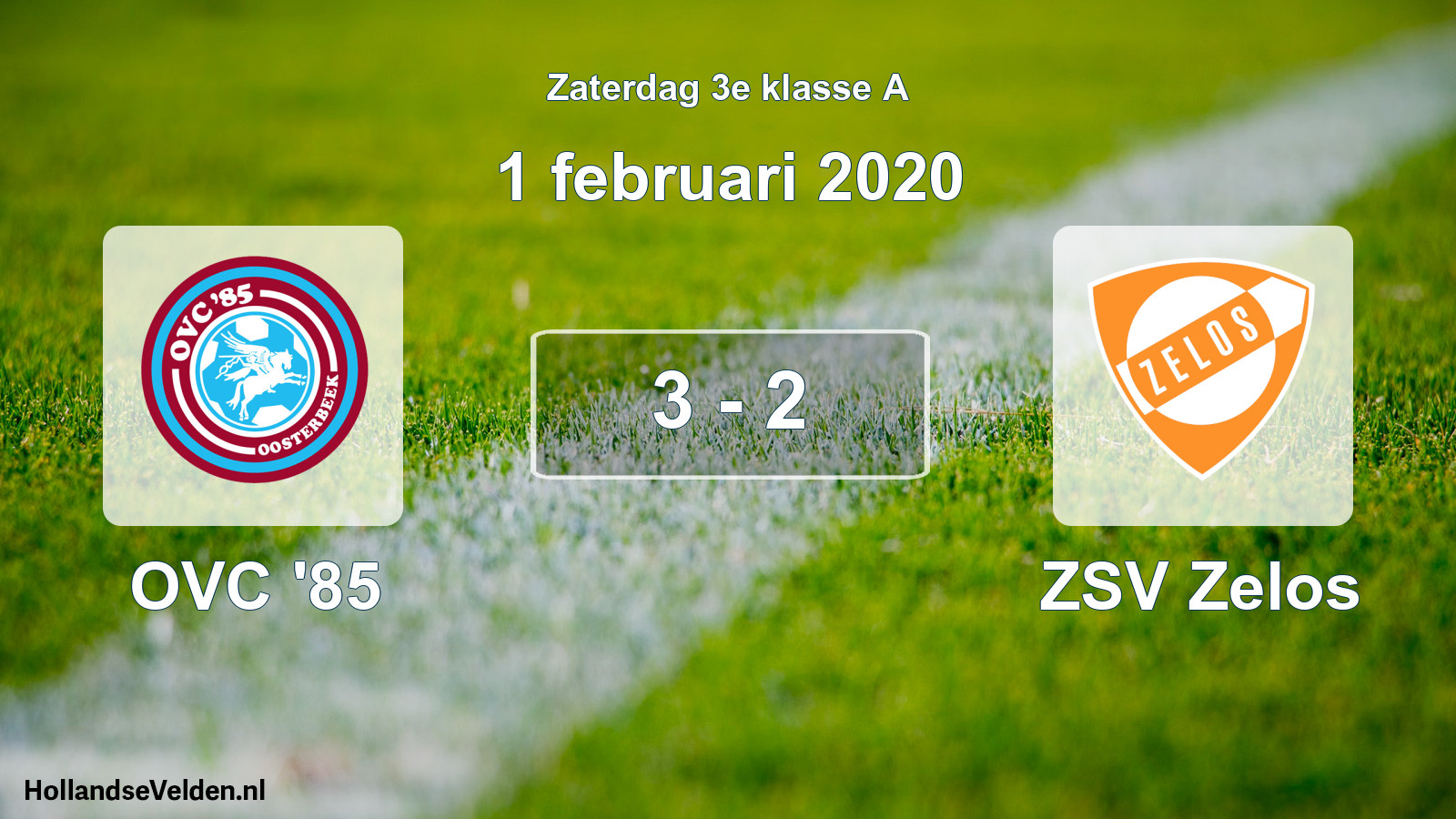 Total number of matches played: OVC '85 - ZSV Zelos 3 - 2 (1 February 2020)