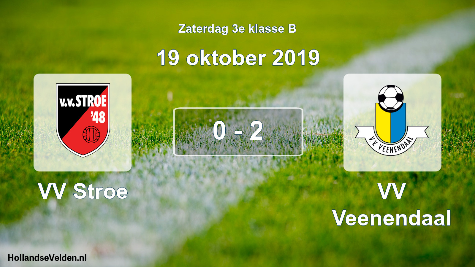 Total number of matches played: VV Stroe - VV Veenendaal 0 - 2 (19 October 2019)