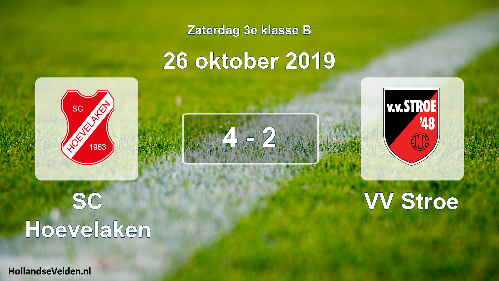 Total number of matches played: SC Hoevelaken - VV Stroe 4 - 2 (26 October 2019)