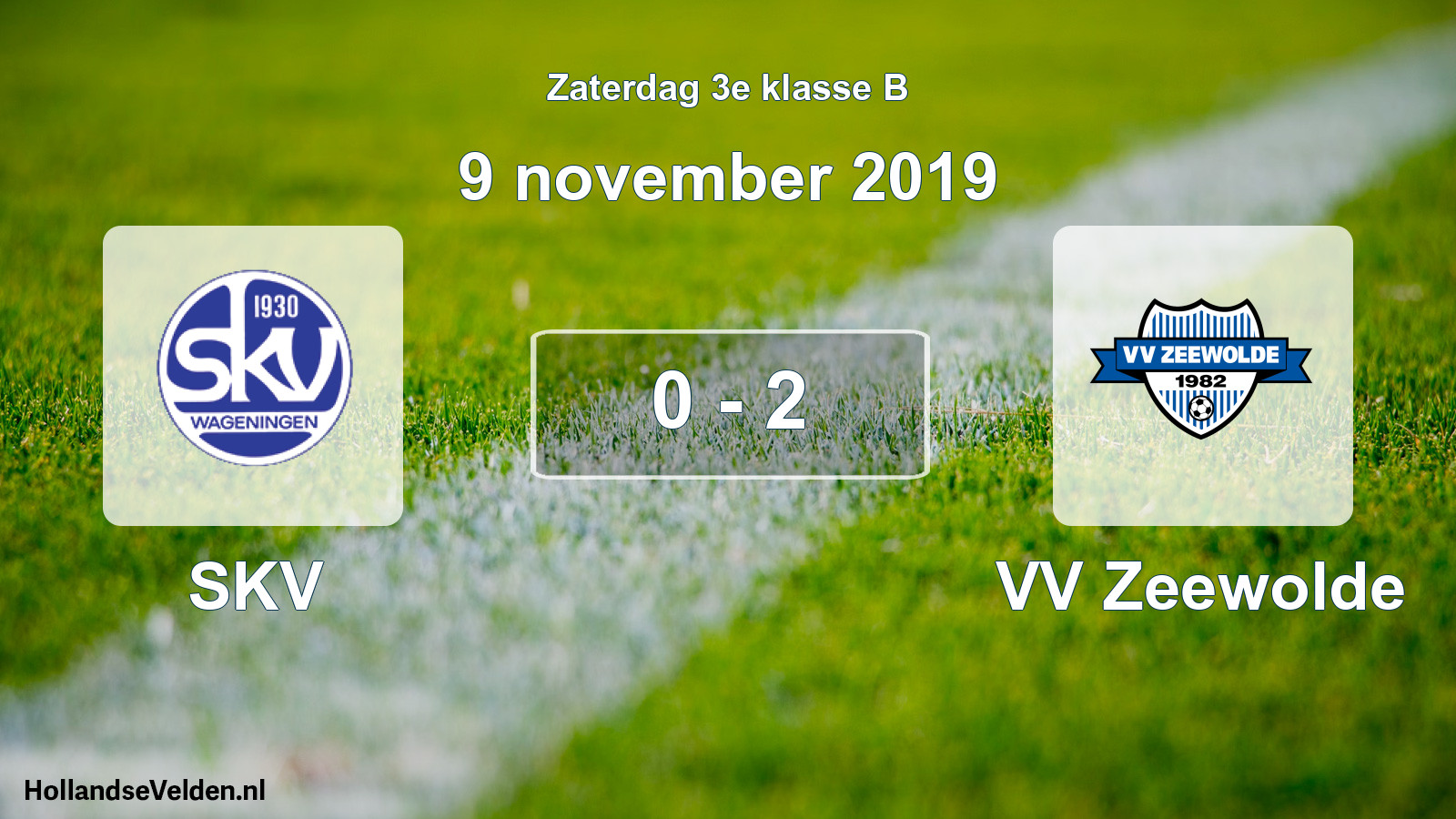 Total number of matches played: SKV - VV Zeewolde 0 - 2 (9 November 2019)
