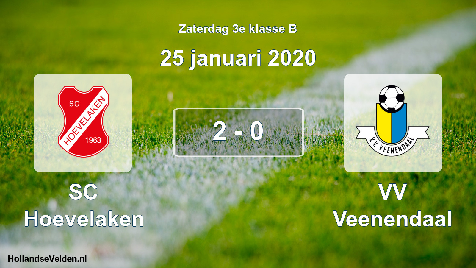 Total number of matches played: SC Hoevelaken - VV Veenendaal 2 - 0 (25 January 2020)