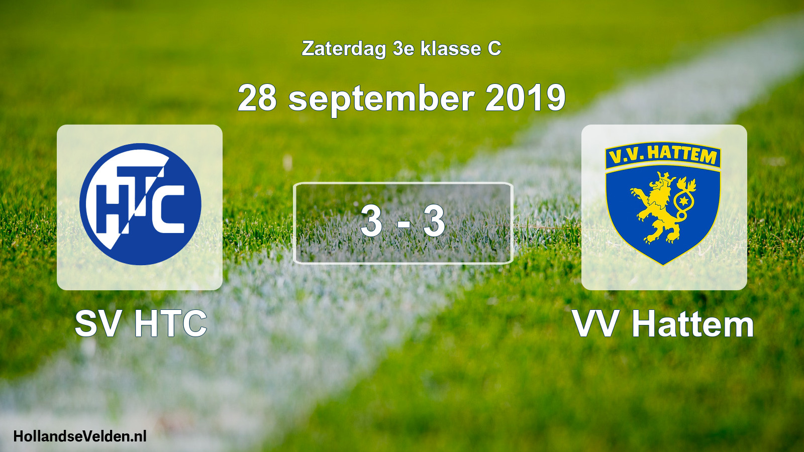 Total number of matches played: SV HTC - VV Hattem 3 - 3 (28 September 2019)