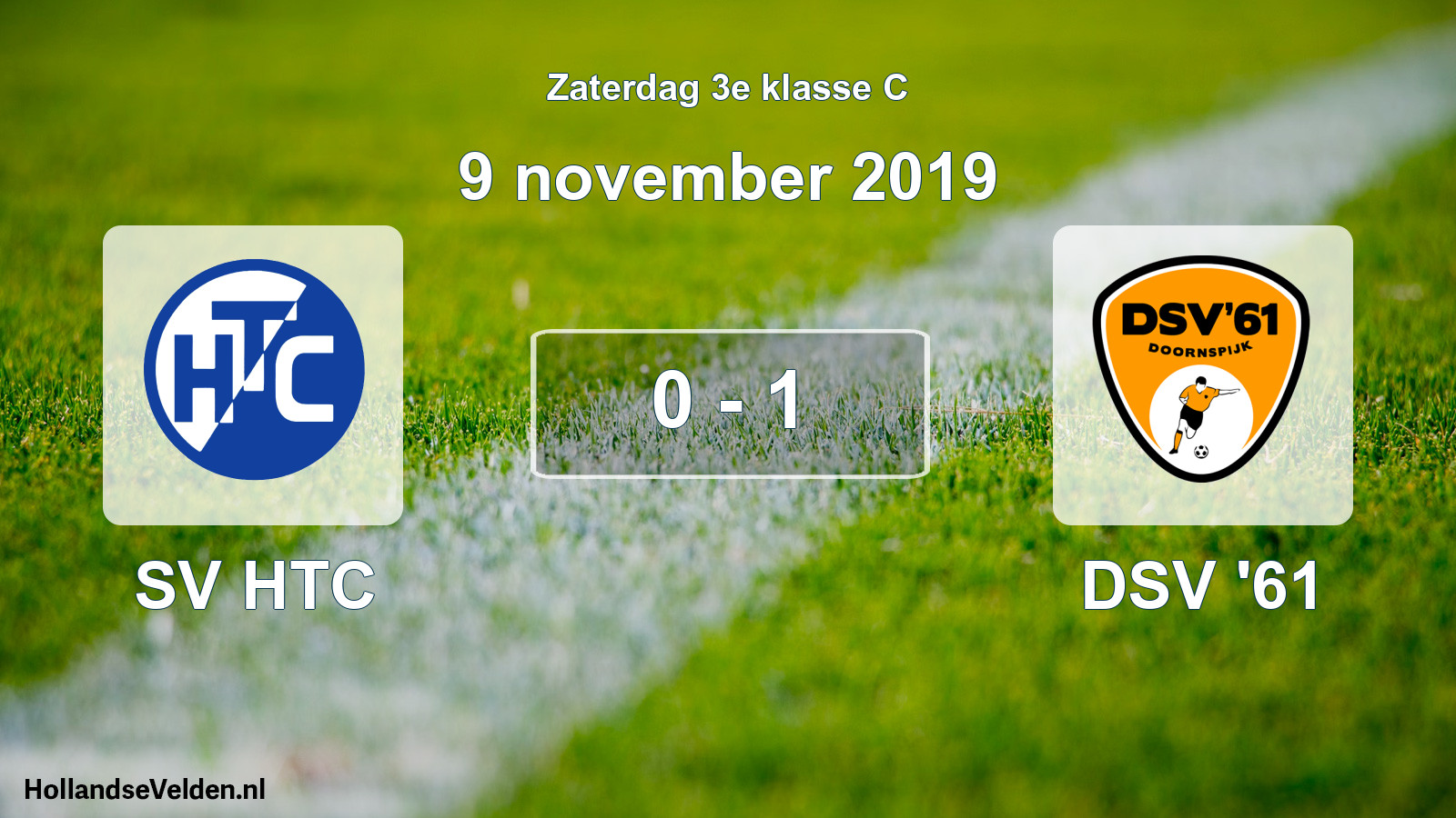 Total number of matches played: SV HTC - DSV '61 0 - 1 (9 November 2019)