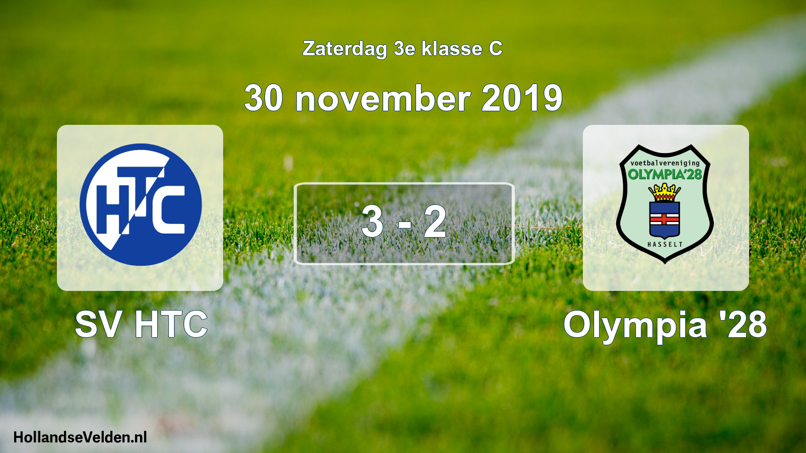 Total number of matches played: SV HTC - Olympia '28 3 - 2 (30 November 2019)