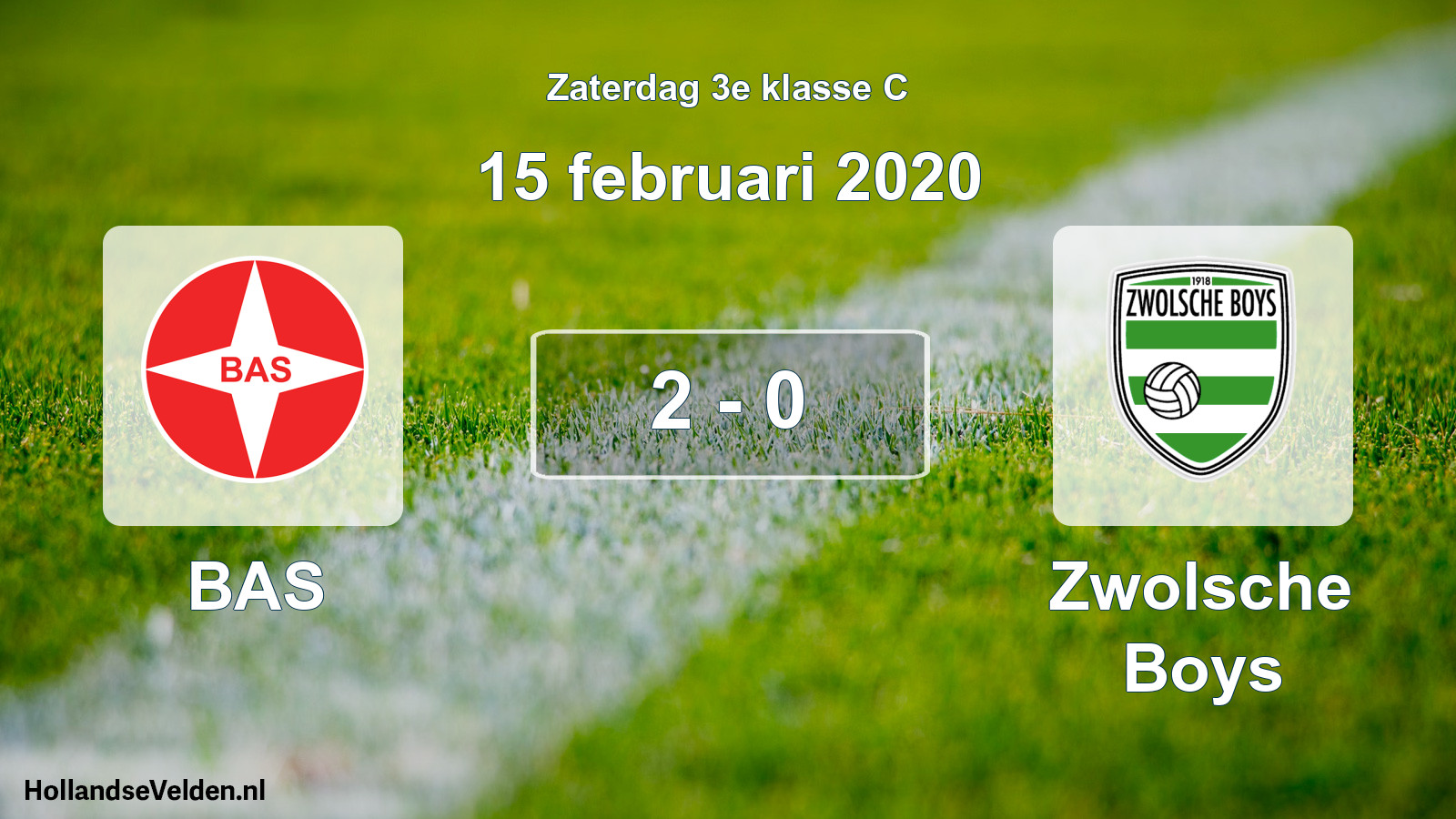 Total number of matches played: BAS - Zwolsche Boys 2 - 0 (15 February 2020)