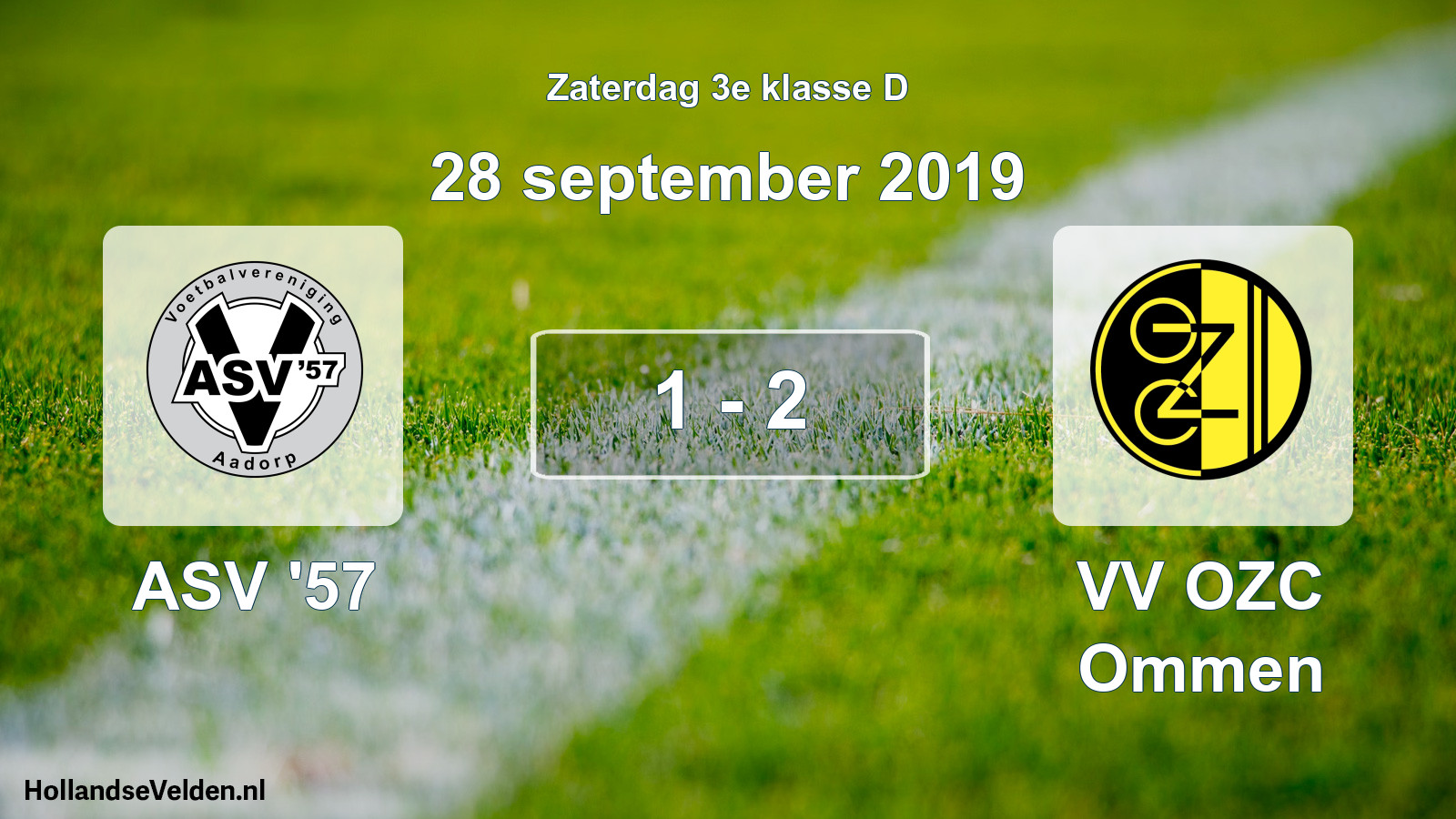 Total number of matches played: ASV '57 - VV OZC Ommen 1 - 2 (28 September 2019)