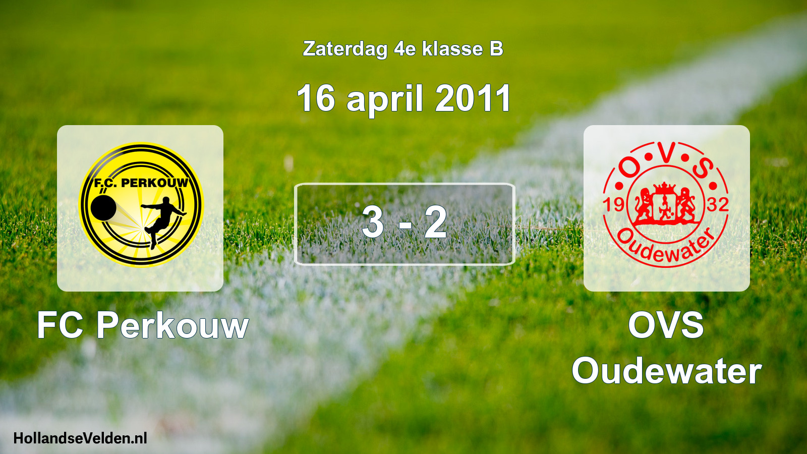 Total number of matches played: FC Perkouw - OVS Oudewater 3 - 2 (16 April 2011)
