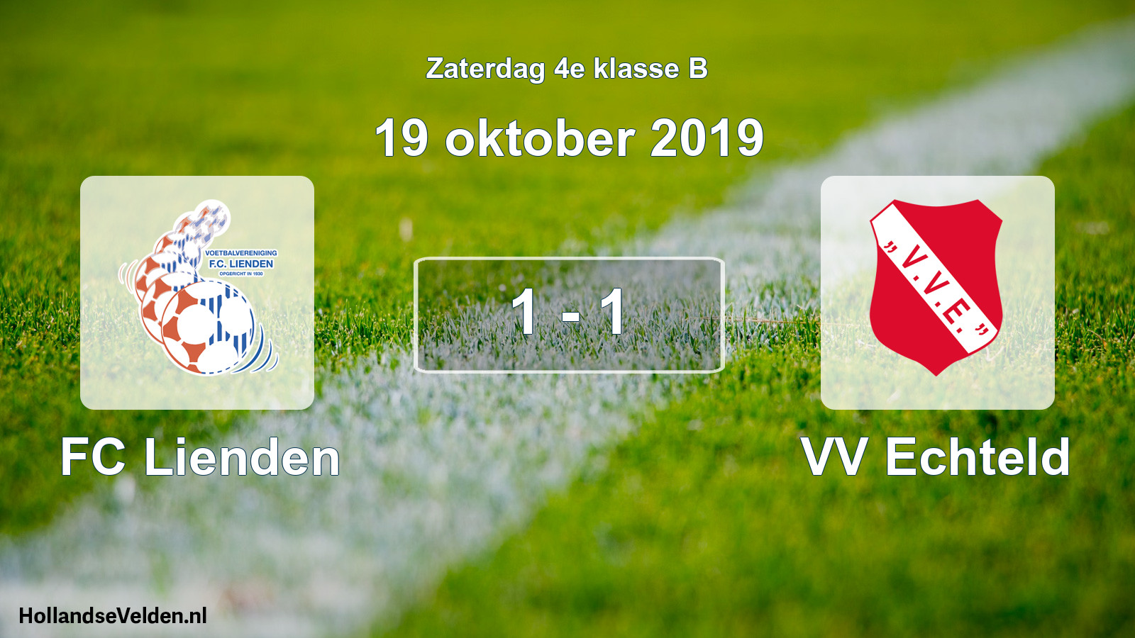 Total number of matches played: FC Lienden - VV Echteld 1 - 1 (19 October 2019)