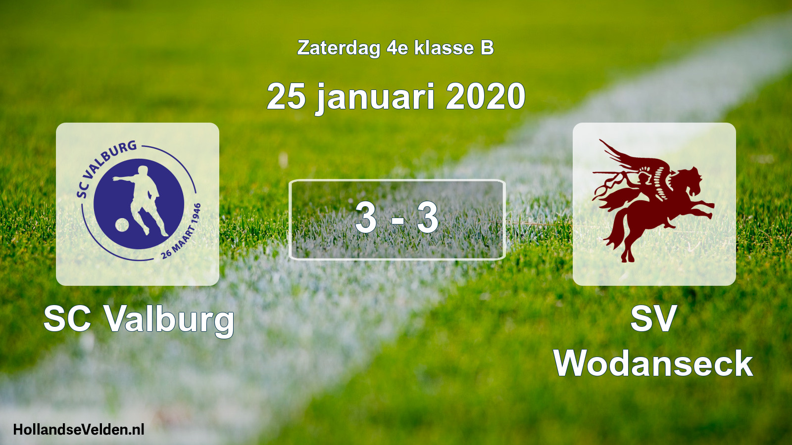 Total number of matches played: SC Valburg - SV Wodanseck 3 - 3 (25 January 2020)