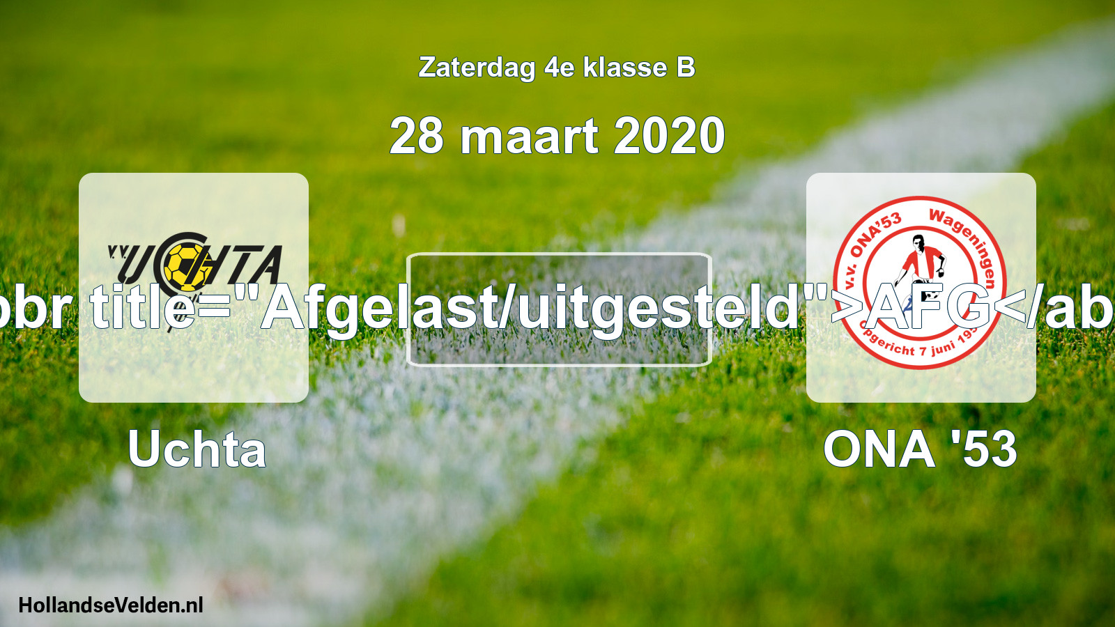 Scheduled Match: Uchta - ONA '53 (28 March 2020)