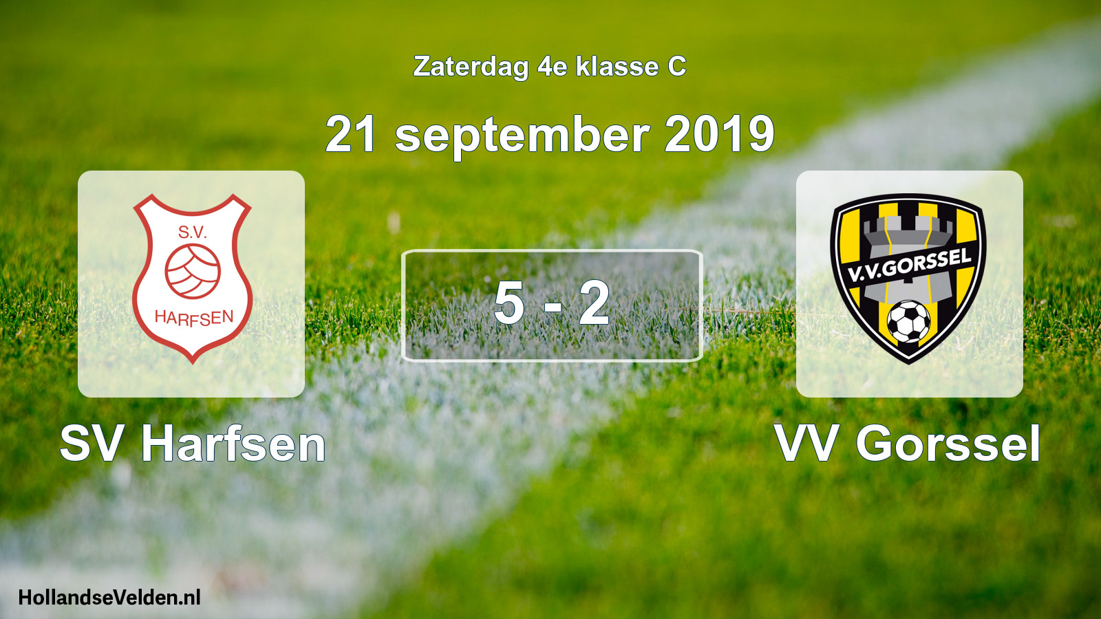 Total number of matches played: SV Harfsen - VV Gorssel 5 - 2 (21 September 2019)