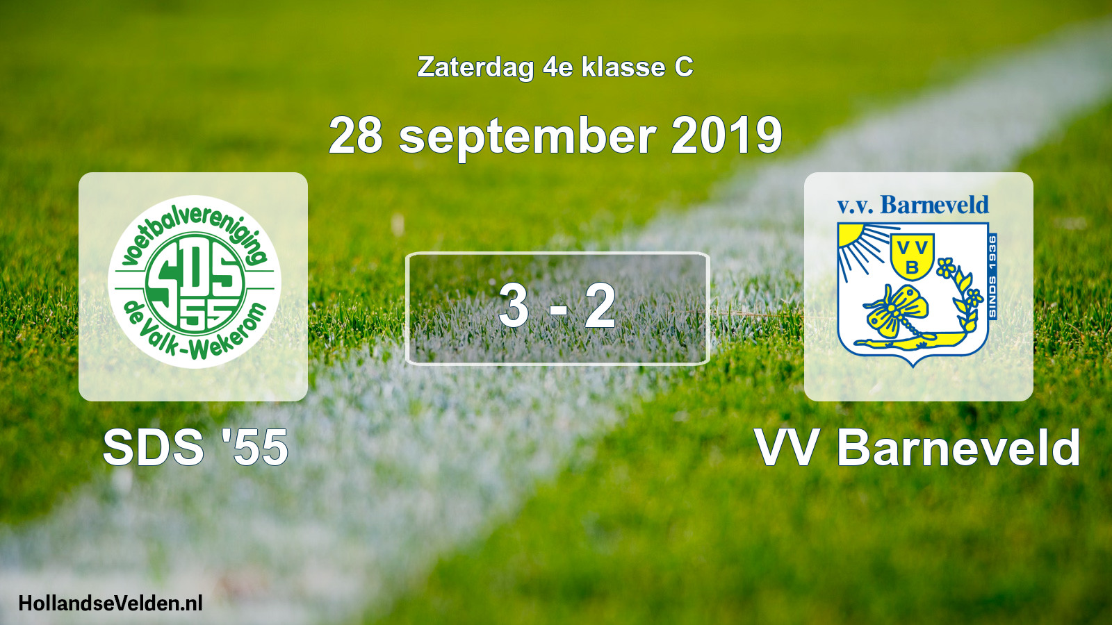 Total number of matches played: SDS '55 - VV Barneveld 3 - 2 (28 September 2019)
