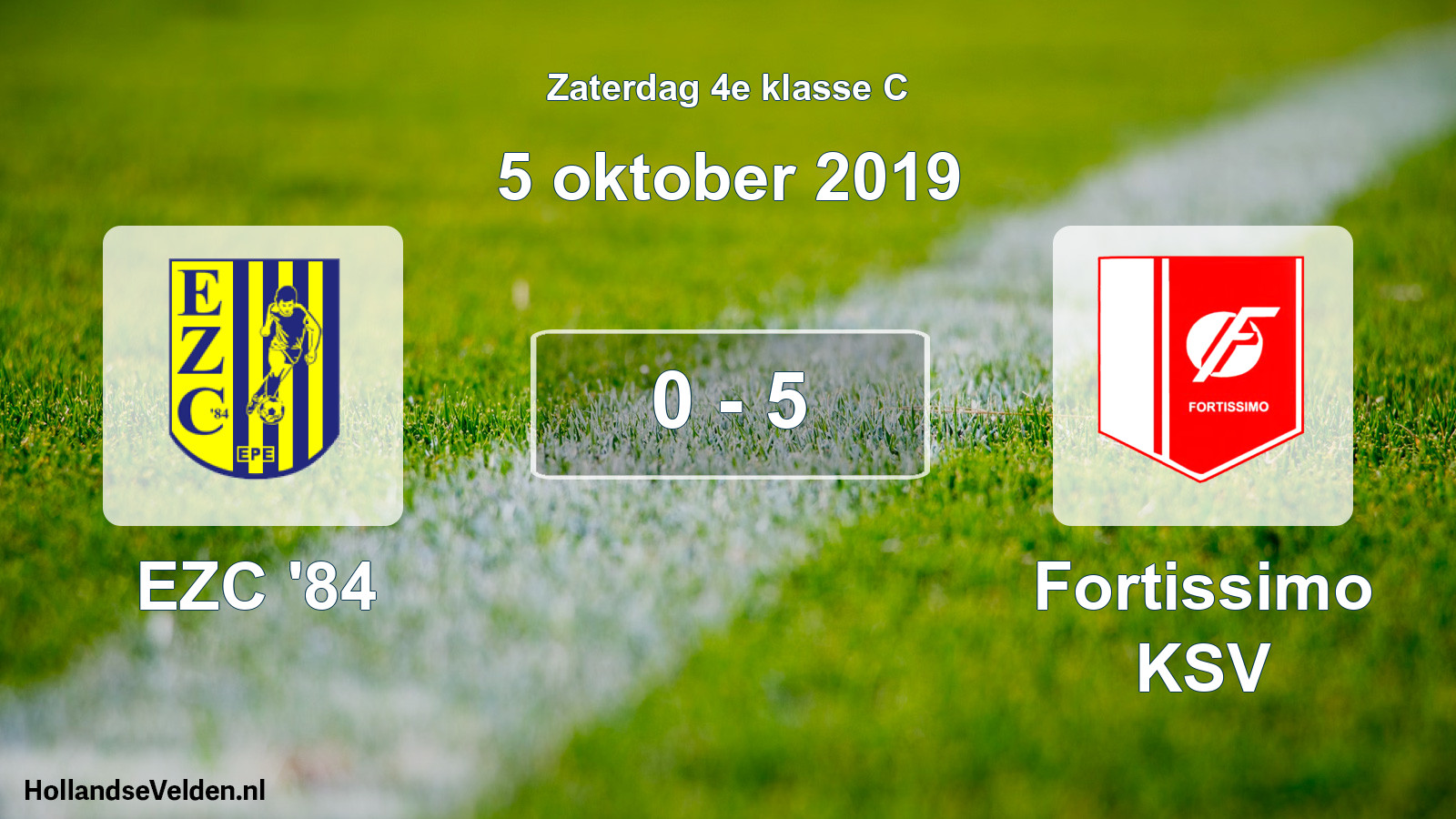Total number of matches played: EZC '84 - Fortissimo KSV 0 - 5 (5 October 2019)