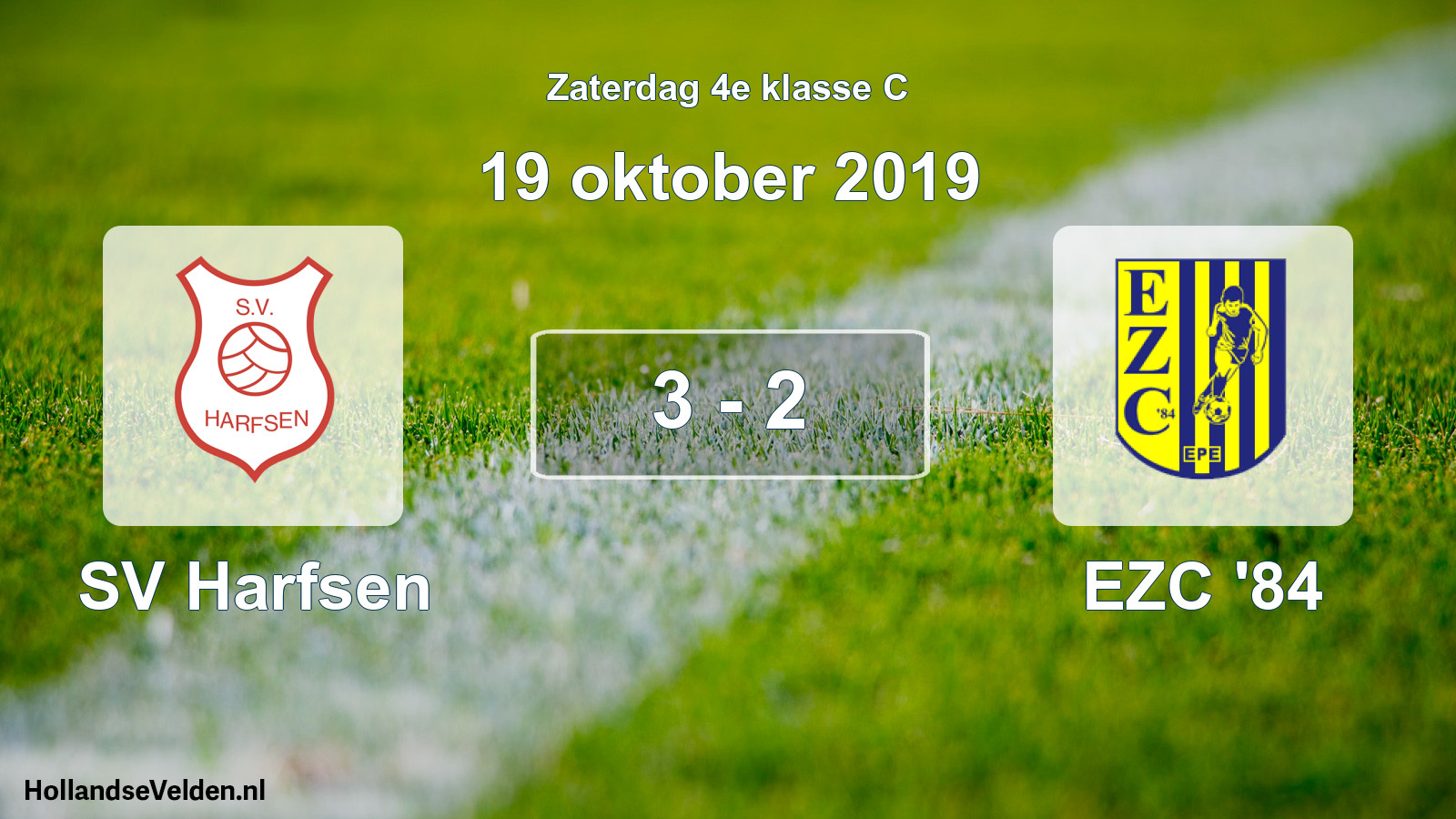 Total number of matches played: SV Harfsen - EZC '84 3 - 2 (19 October 2019)