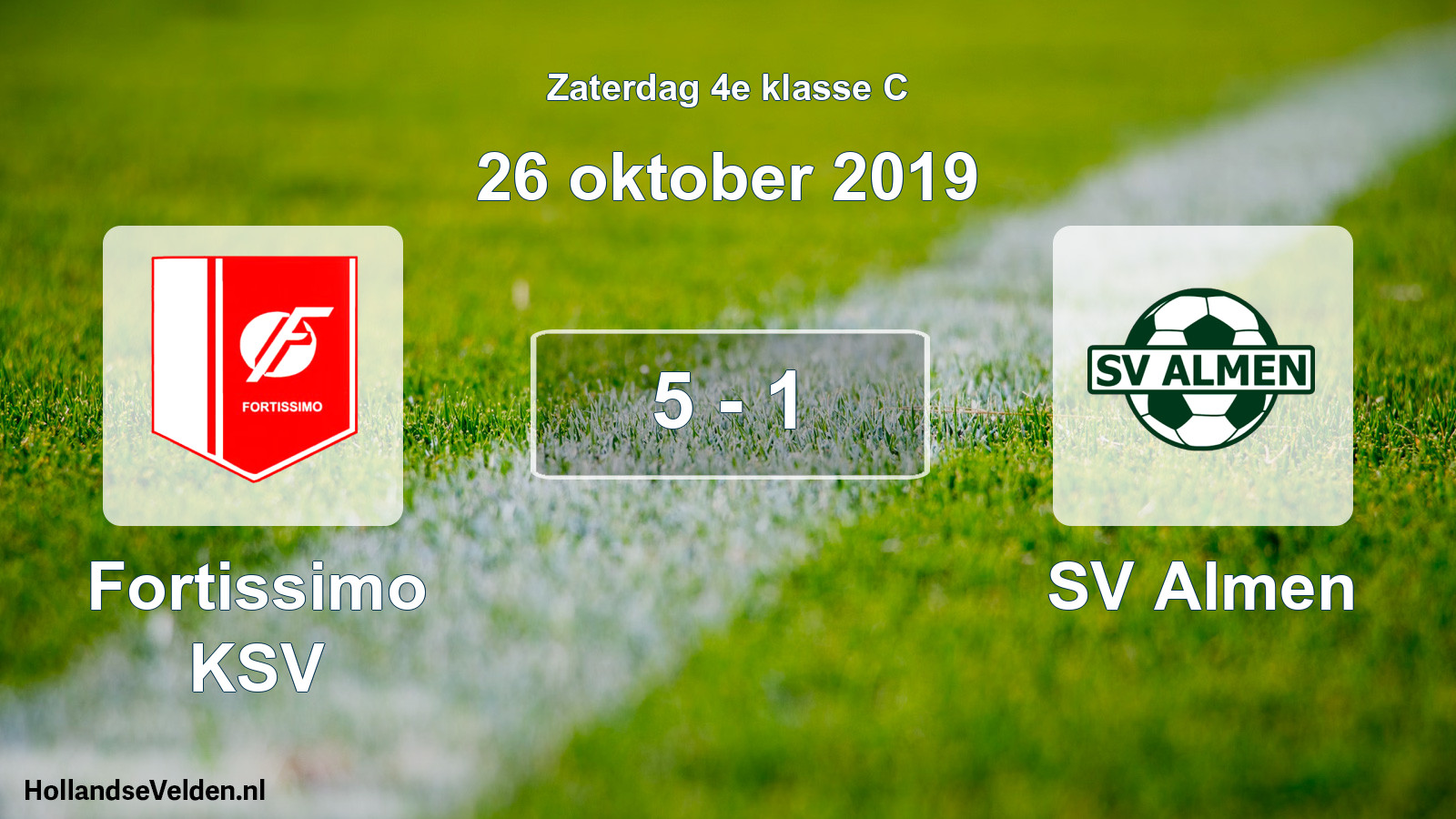 Total number of matches played: Fortissimo KSV - SV Almen 5 - 1 (26 October 2019)