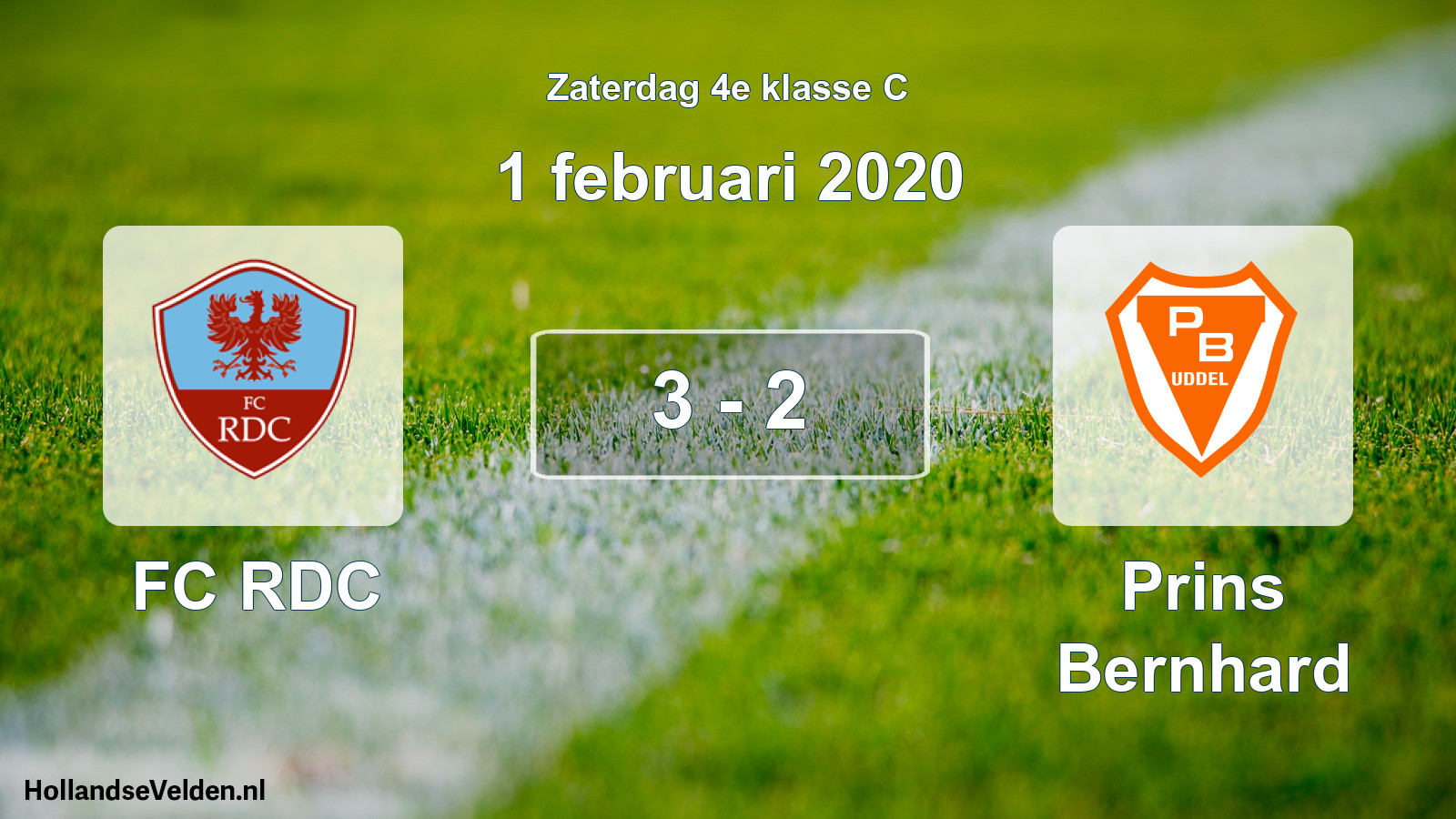 Total number of matches played: FC RDC - Prins Bernhard 3 - 2 (1 February 2020)