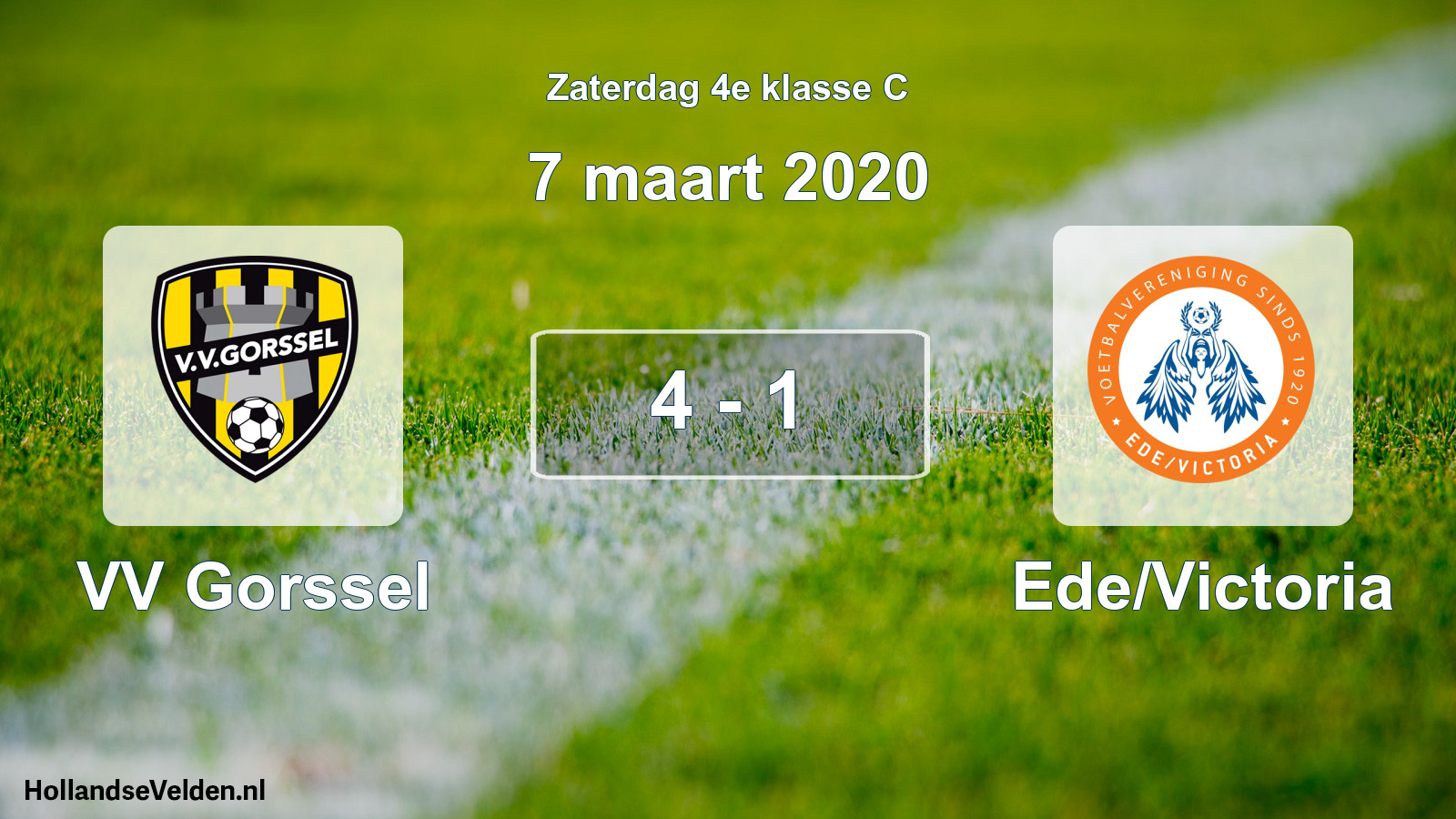 Total number of matches played: VV Gorssel - Ede/Victoria 4 - 1 (7 March 2020)
