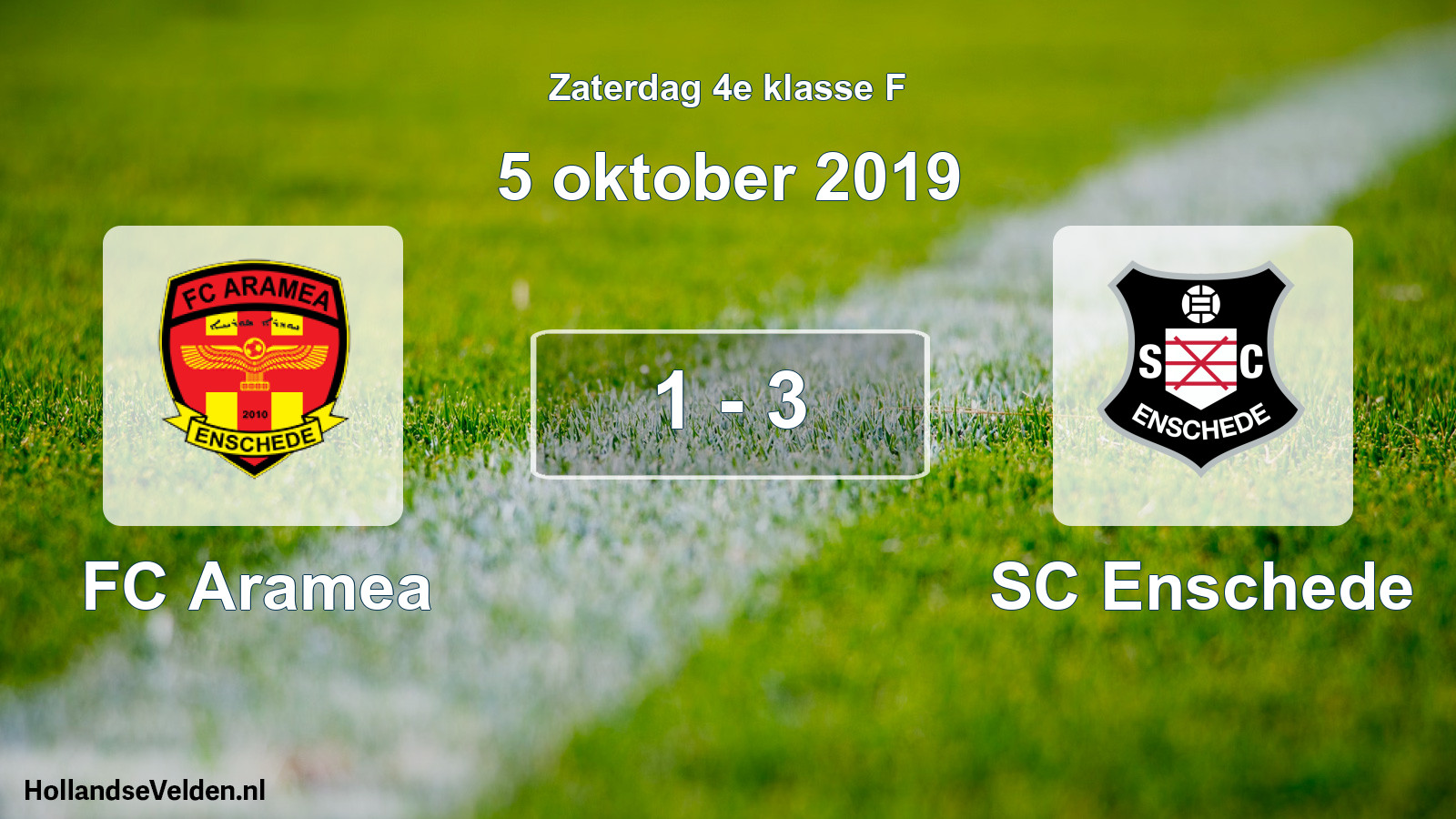 Total number of matches played: FC Aramea - SC Enschede 1 - 3 (5 October 2019)