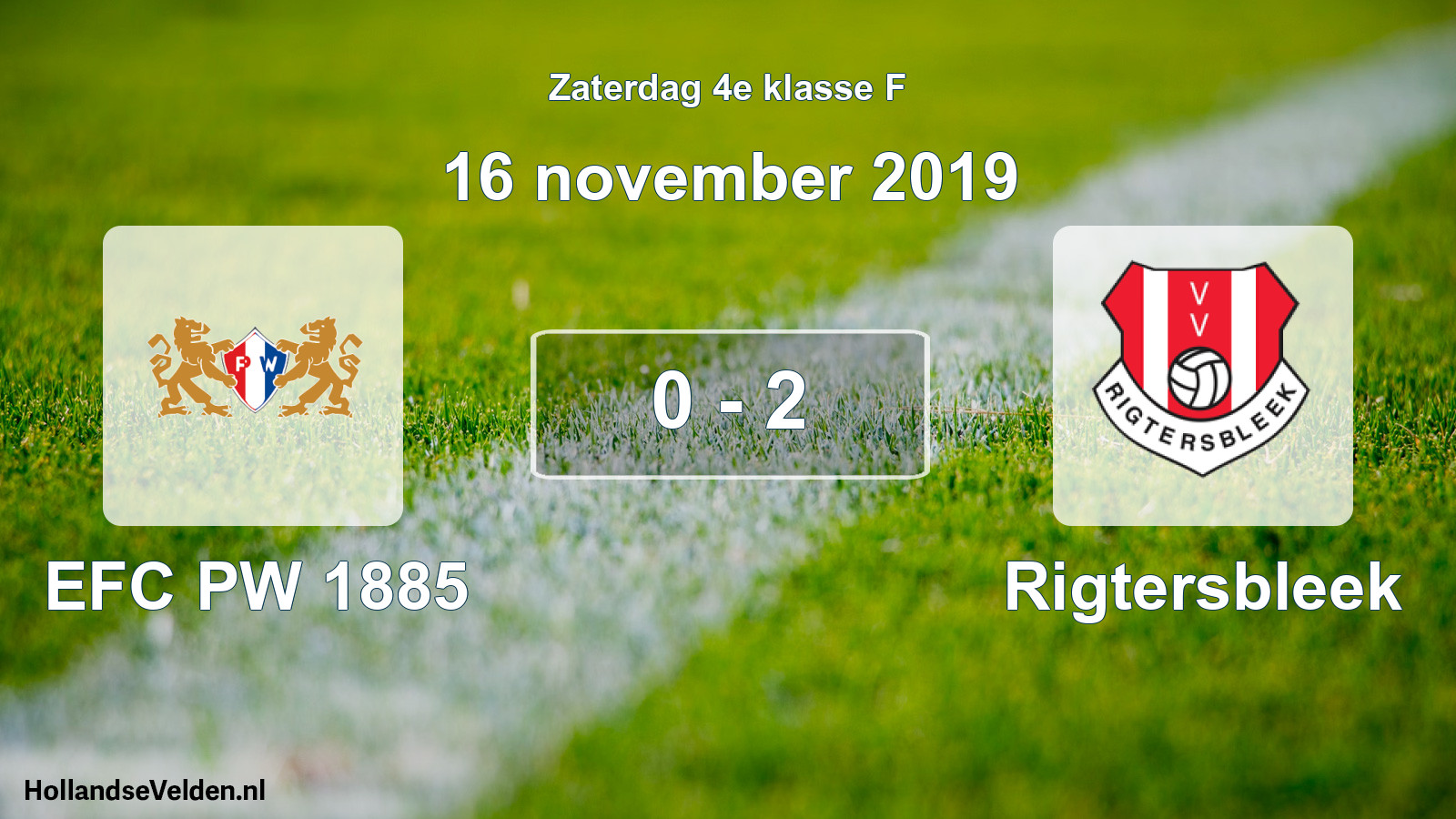 Total number of matches played: PW 1885 - Rigtersbleek 0 - 2 (16 November 2019)