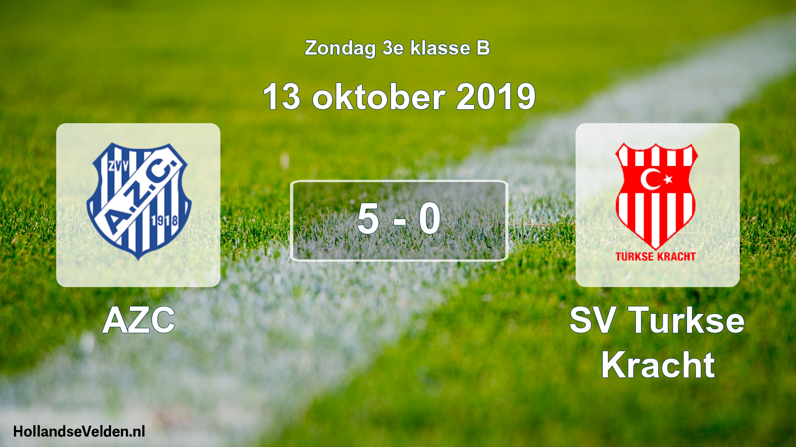 Total number of matches played: AZC - SV Turkse Kracht 5 - 0 (13 October 2019)