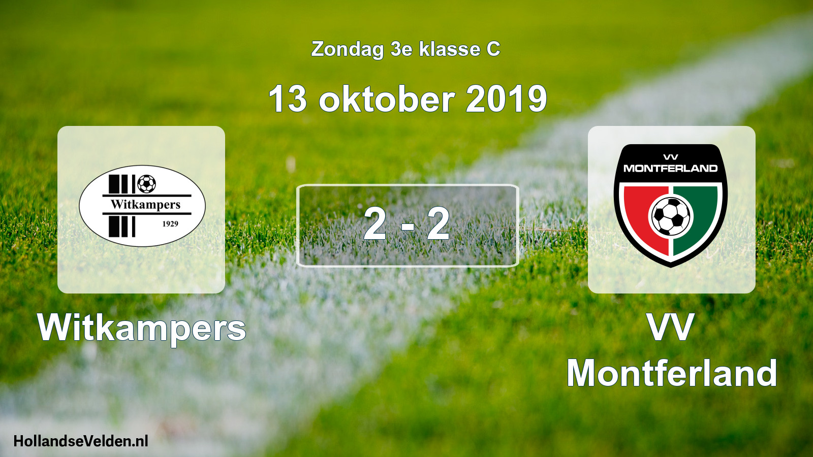 Total number of matches played: Witkampers - VV Montferland 2 - 2 (13 October 2019)