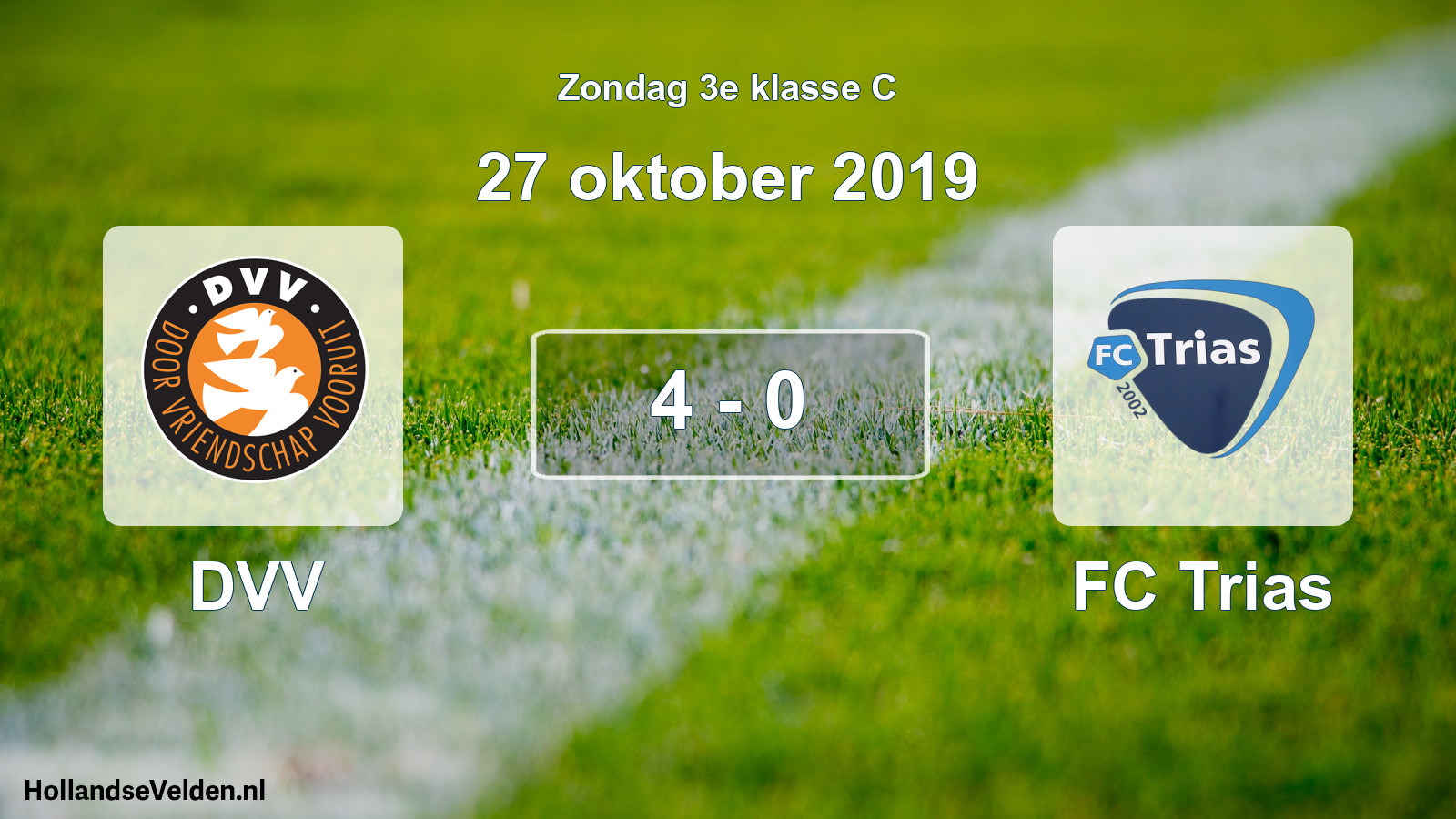 Total number of matches played: DVV - FC Trias 4 - 0 (27 October 2019)
