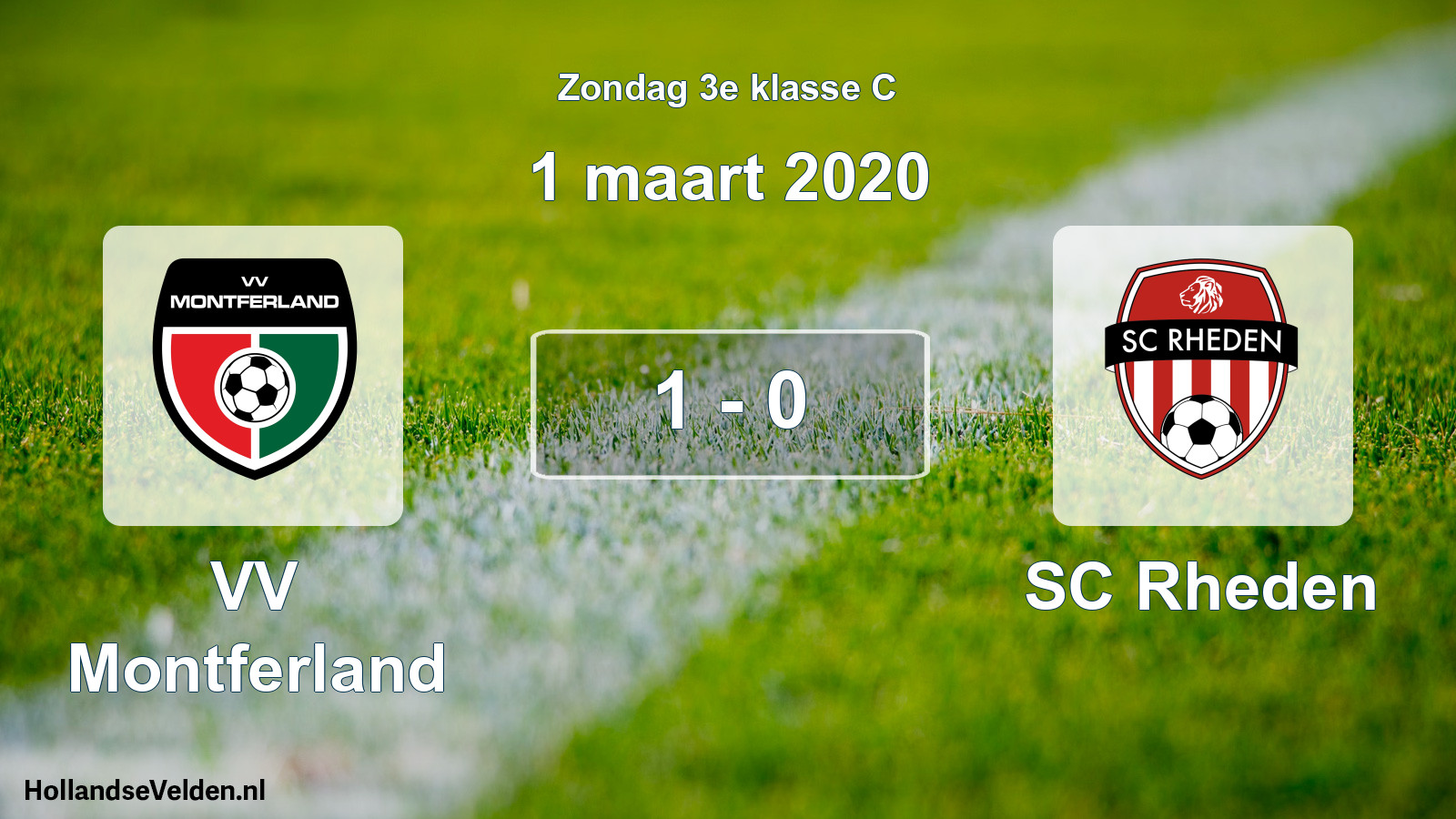 Total number of matches played: VV Montferland - SC Rheden 1 - 0 (1 March 2020)