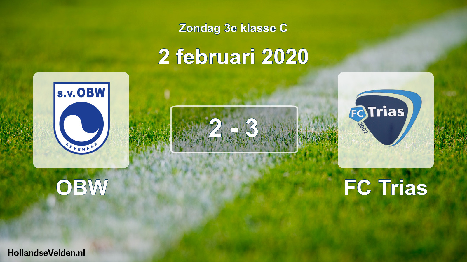 Total number of matches played: OBW - FC Trias 2 - 3 (2 February 2020)