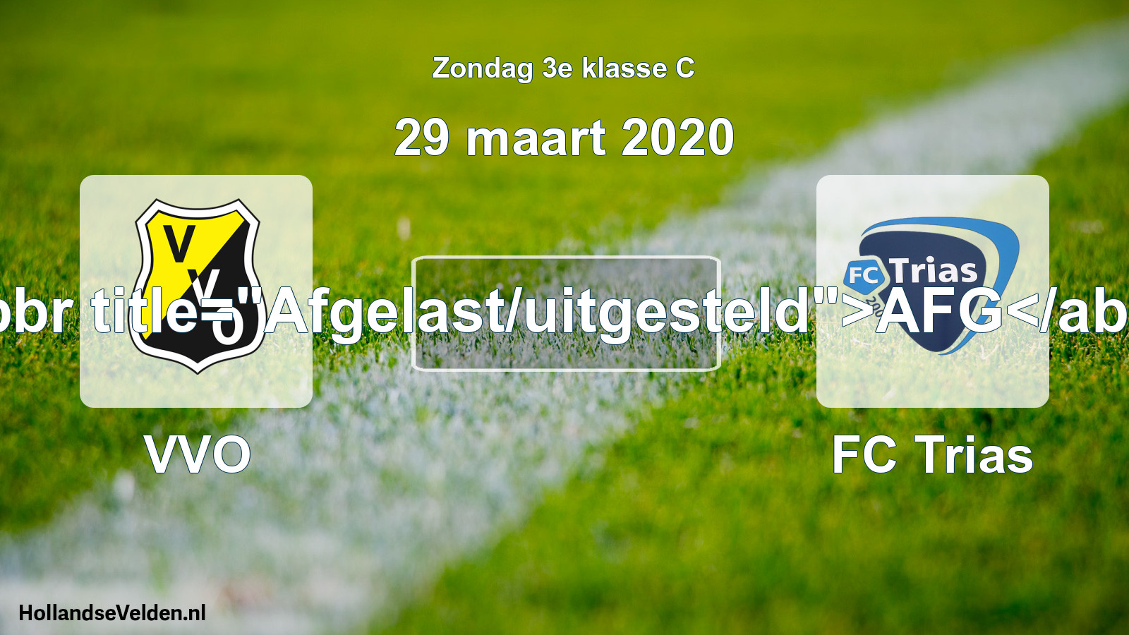 Scheduled Match: VVO - FC Trias (29 March 2020)