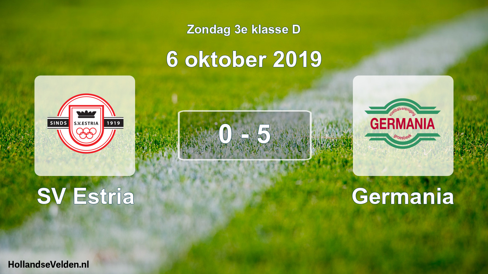 Total number of matches played: SV Estria - Germania 0 - 5 (6 October 2019)