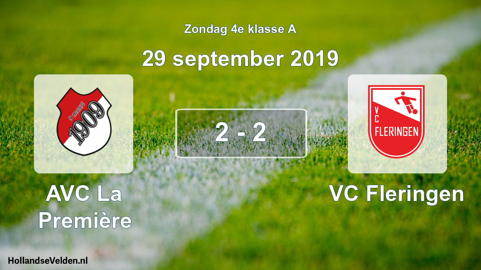 Total number of matches played: AVC La Première - VC Fleringen 2 - 2 (29 September 2019)
