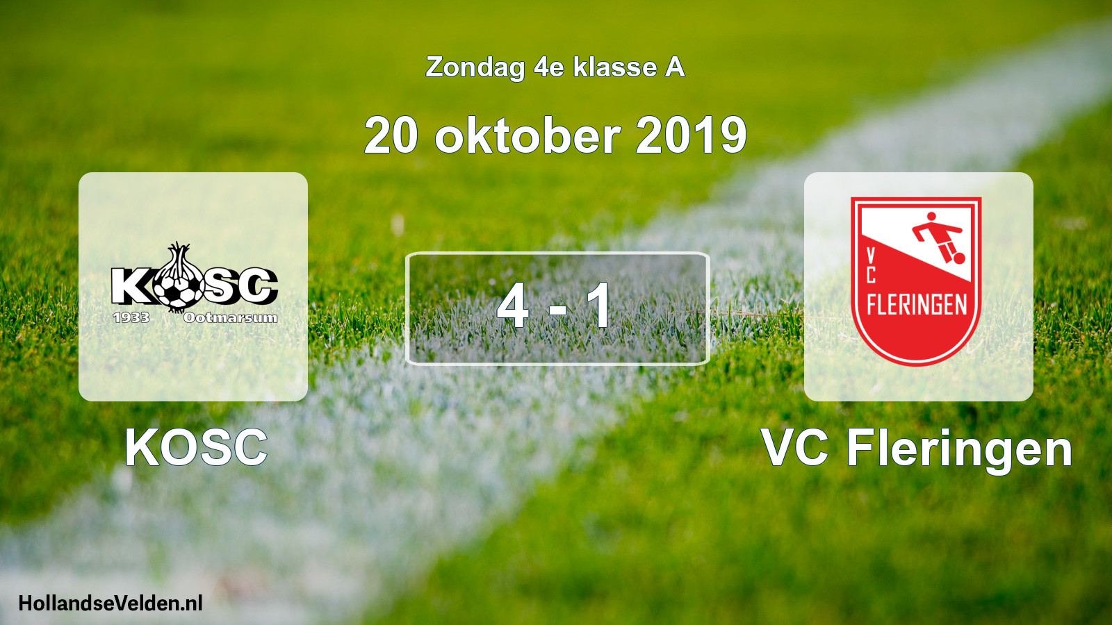Total number of matches played: KOSC - VC Fleringen 4 - 1 (20 October 2019)