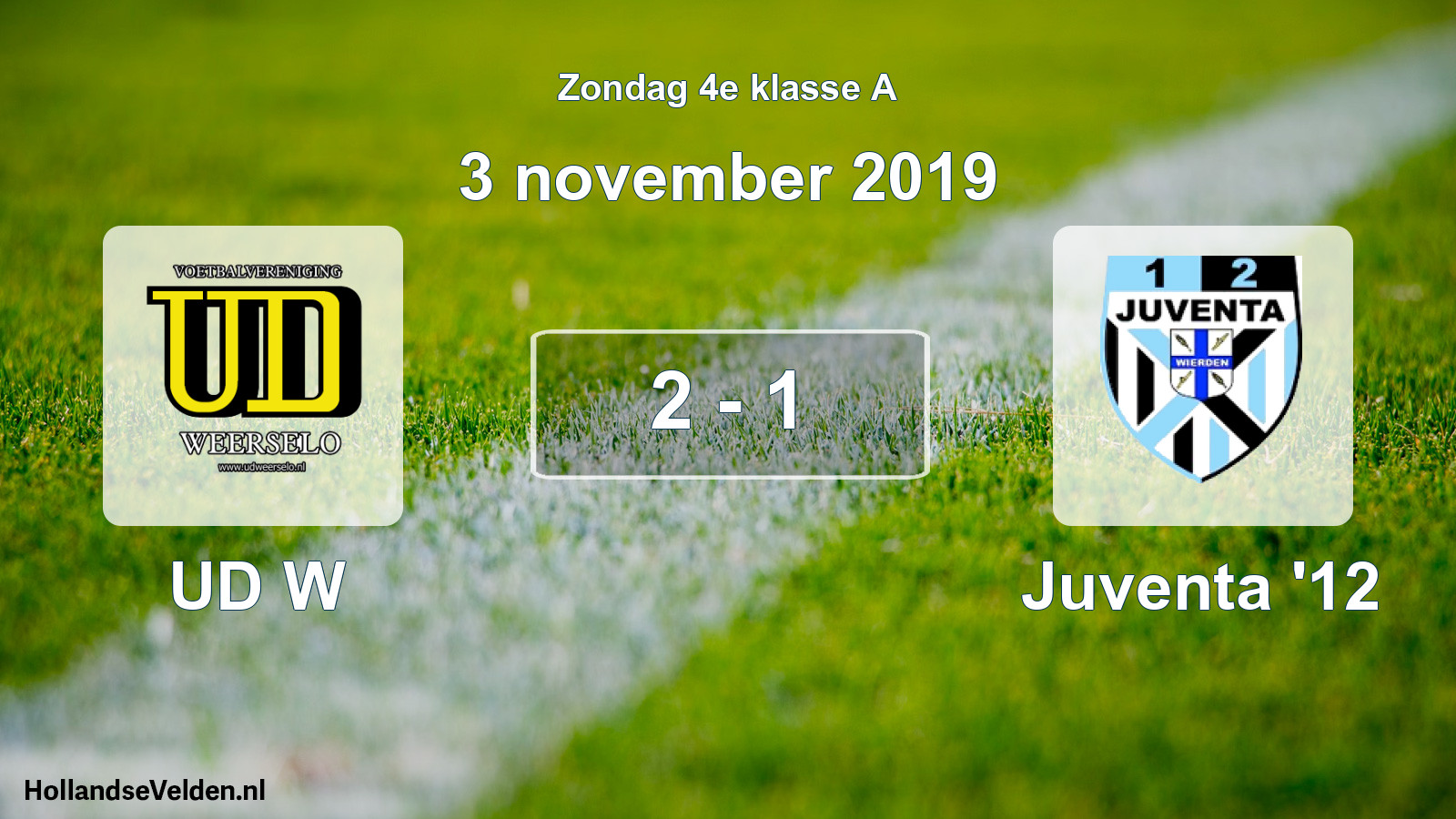 Total number of matches played: UD W - Juventa '12 2 - 1 (3 November 2019)